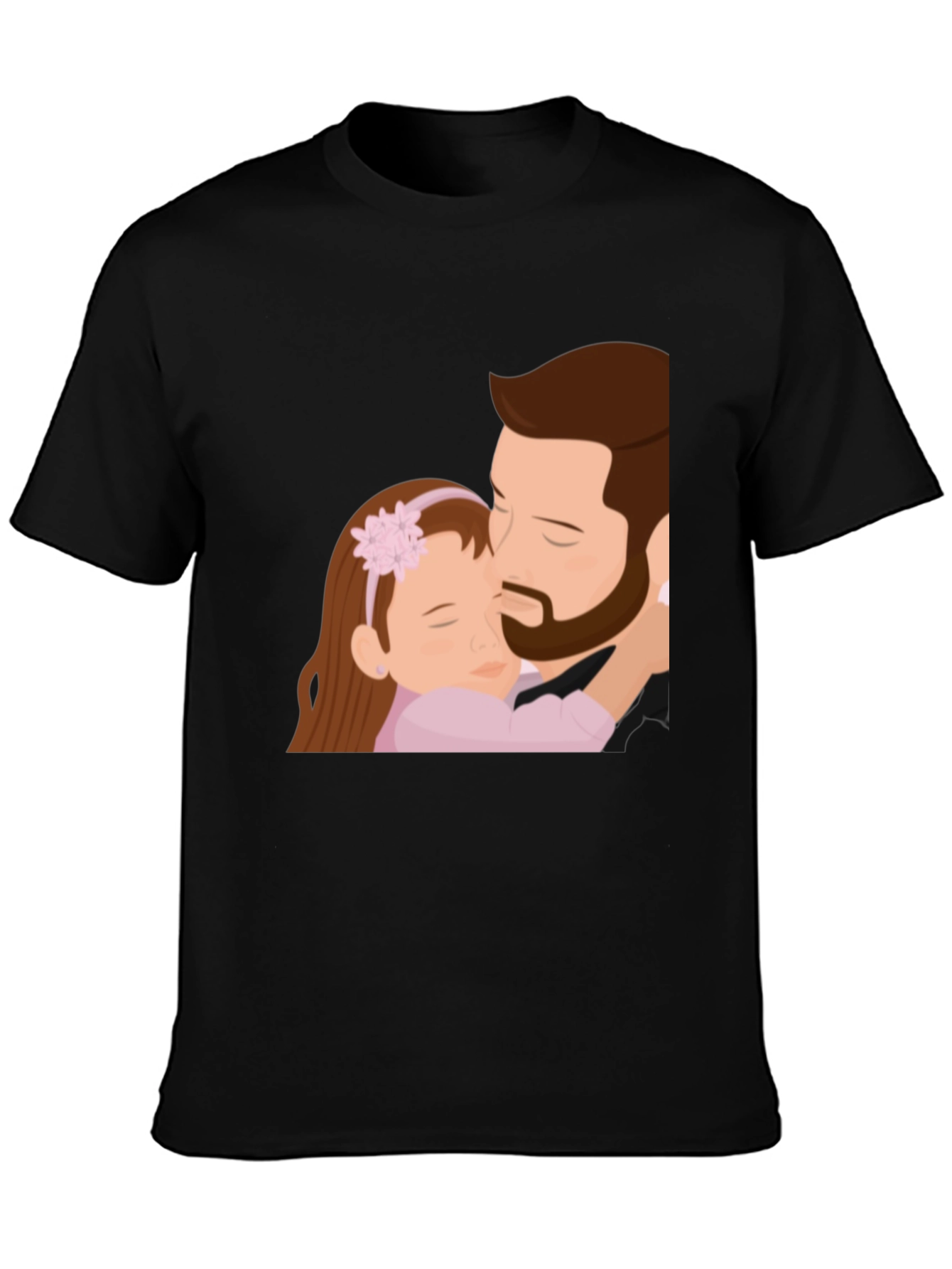 Father & Daughter Graphic Tee - Black