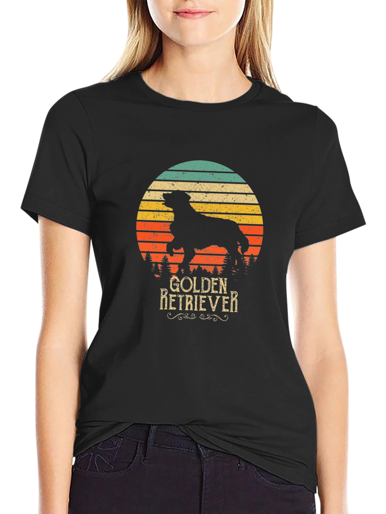 Golden Retriever Retro T-Shirt