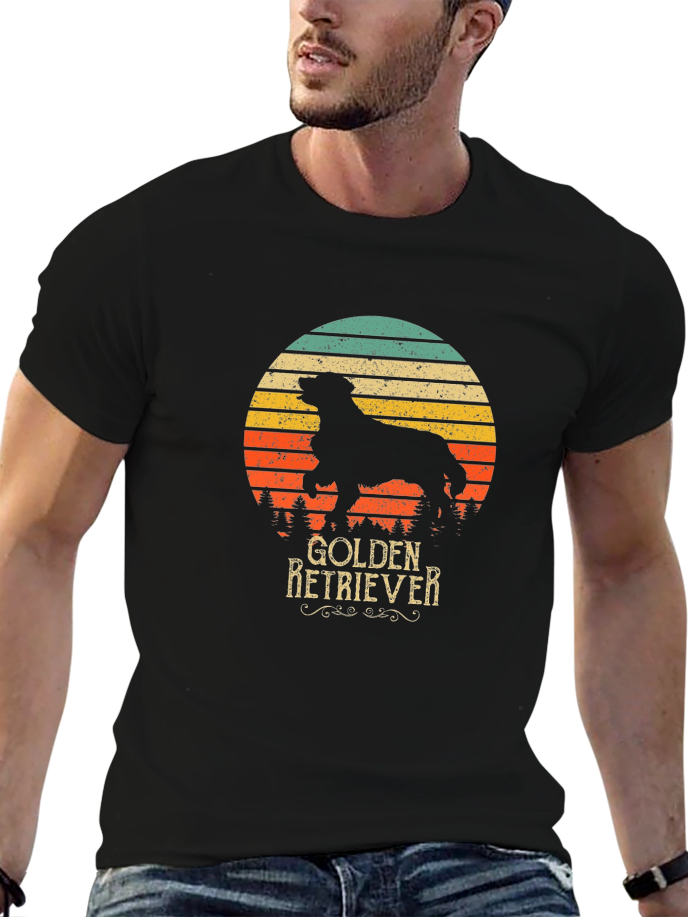Golden Retriever Retro T-Shirt
