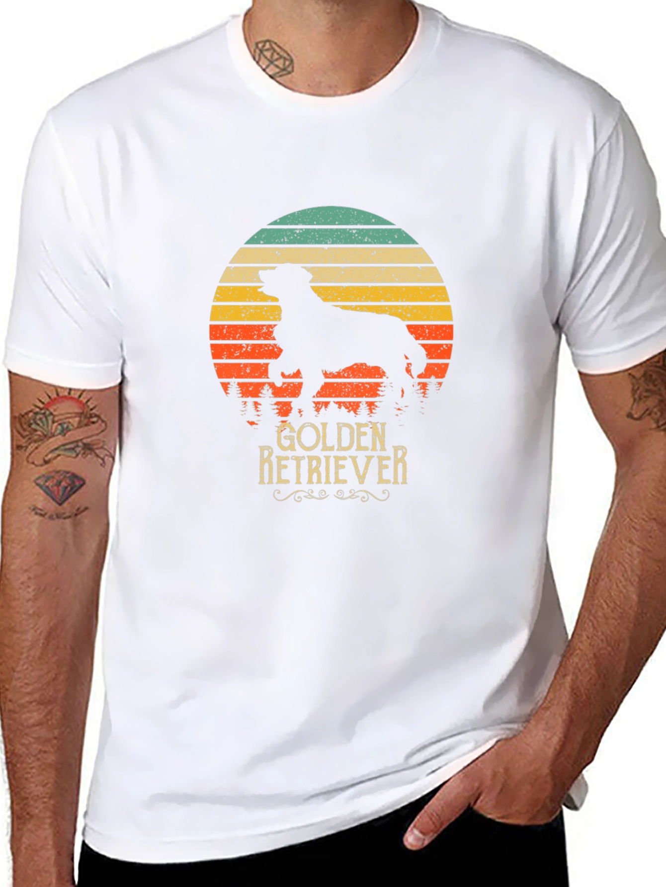 Golden Retriever Retro T-Shirt