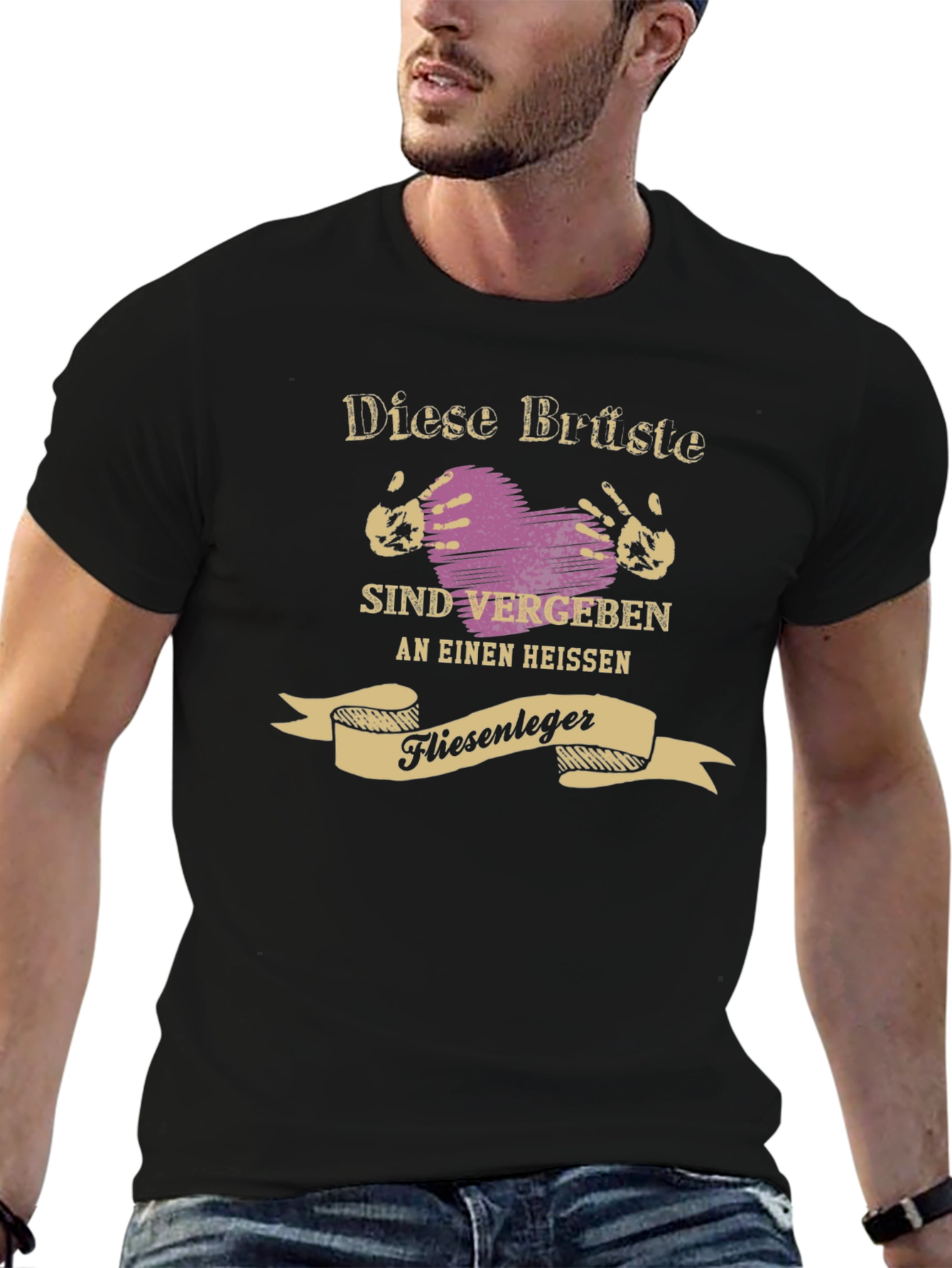 Funny German T-Shirt - Vergeben an Einen Heißen Fliesenleger