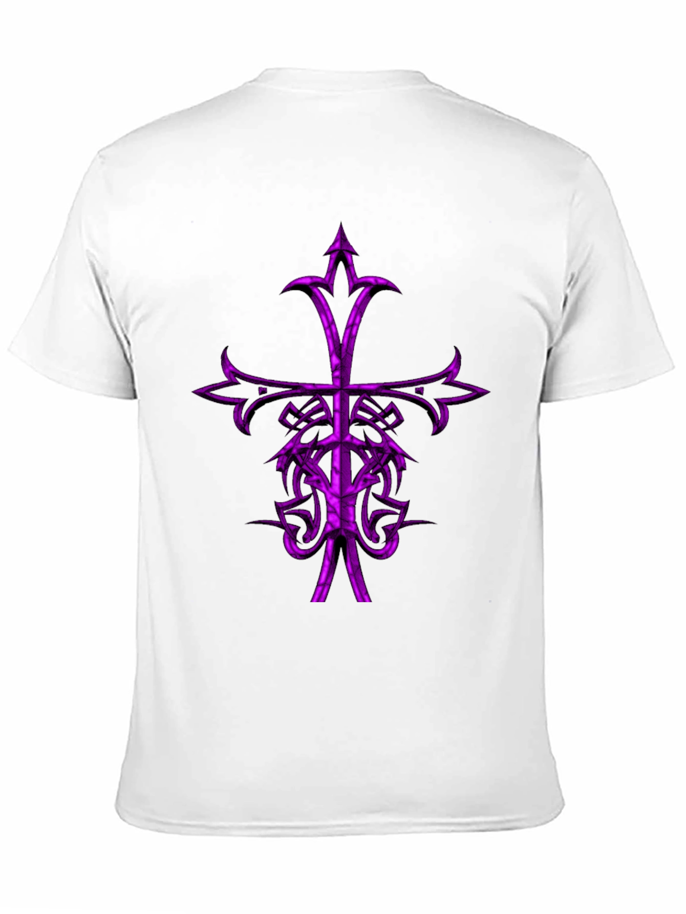 Gothic Purple Cross Graphic Tee