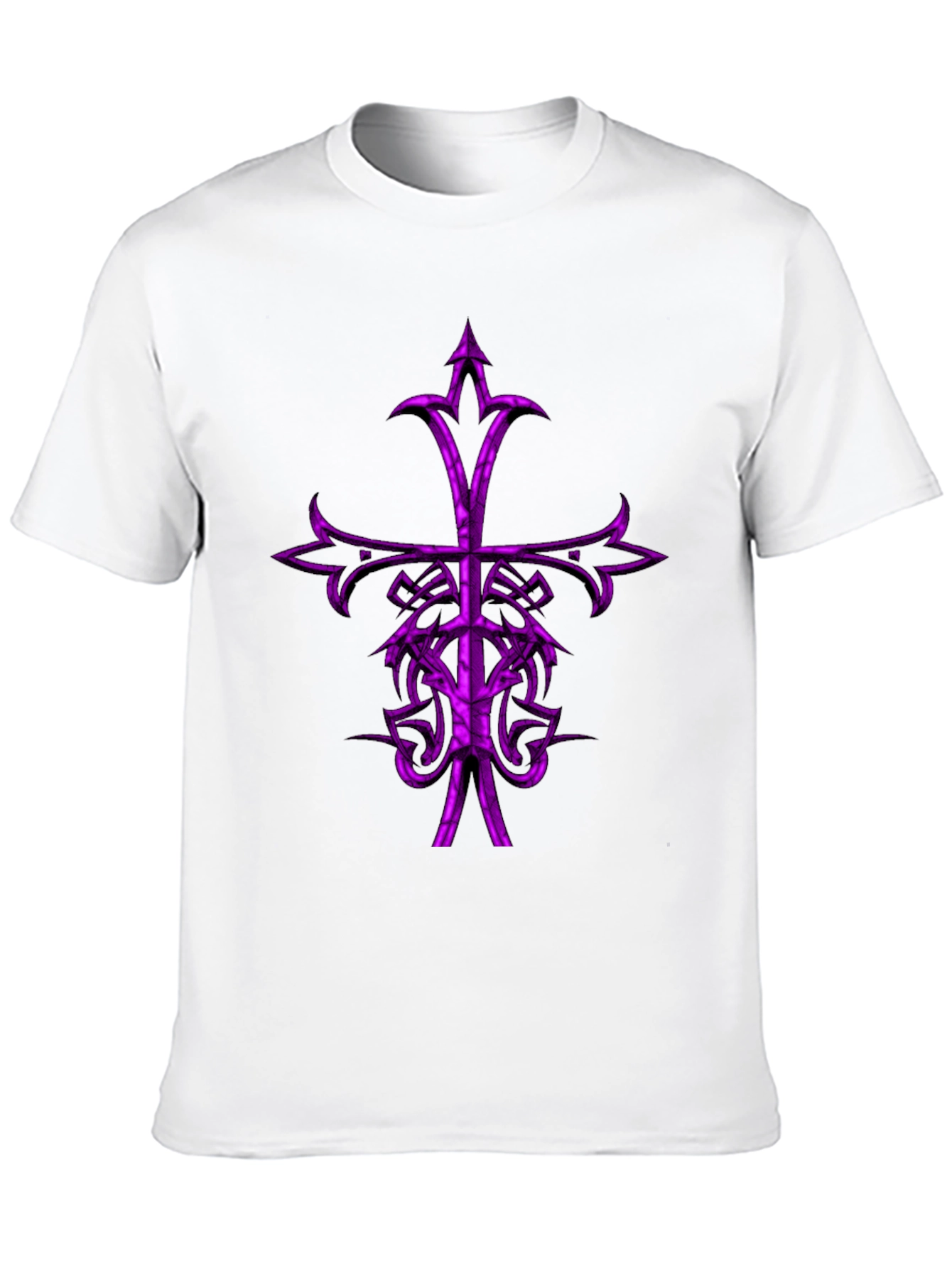 Gothic Purple Cross Graphic Tee