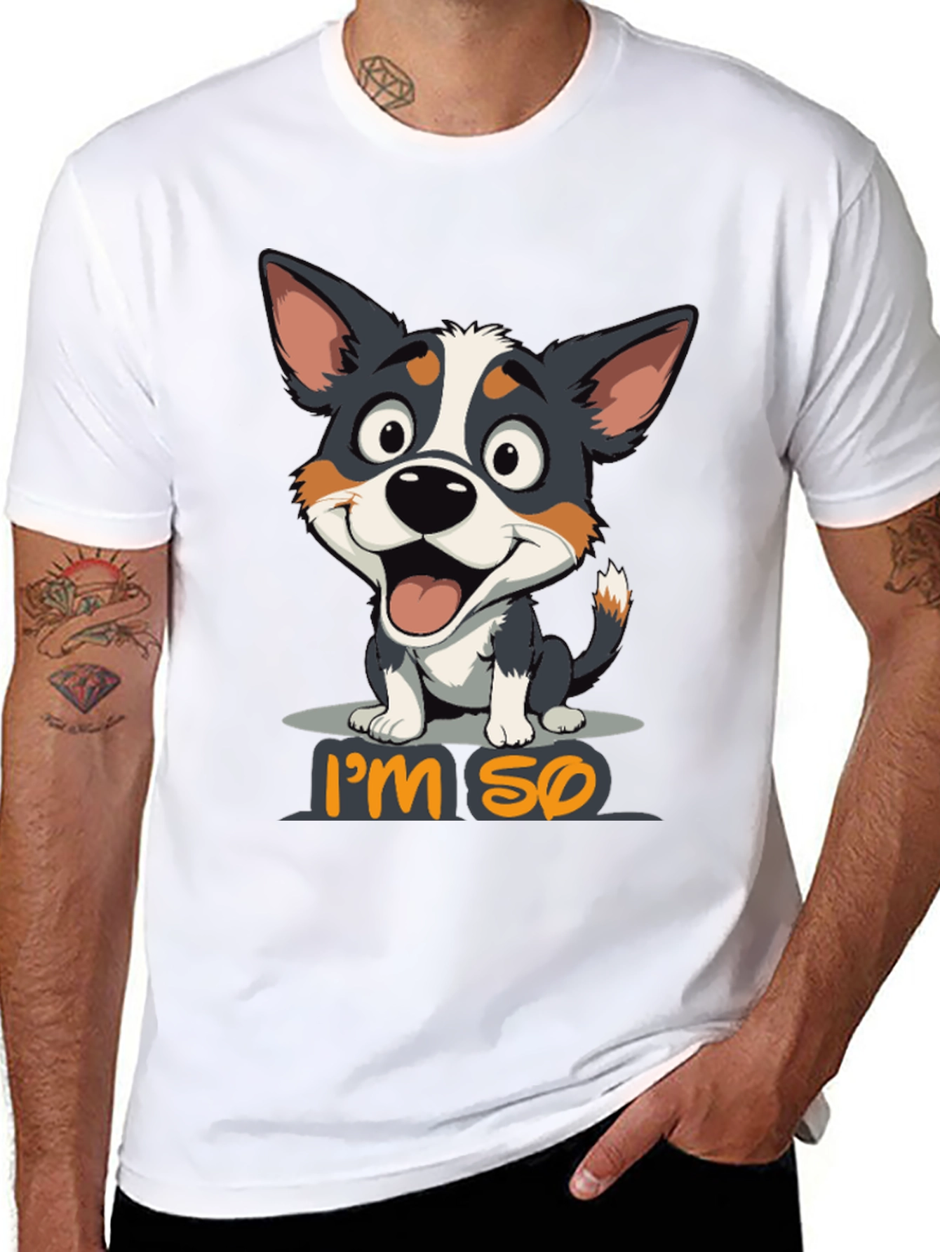 Im So Happy Dog Graphic T-Shirt