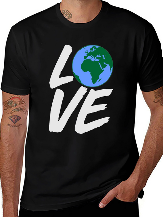 Love Earth Black Graphic Tee