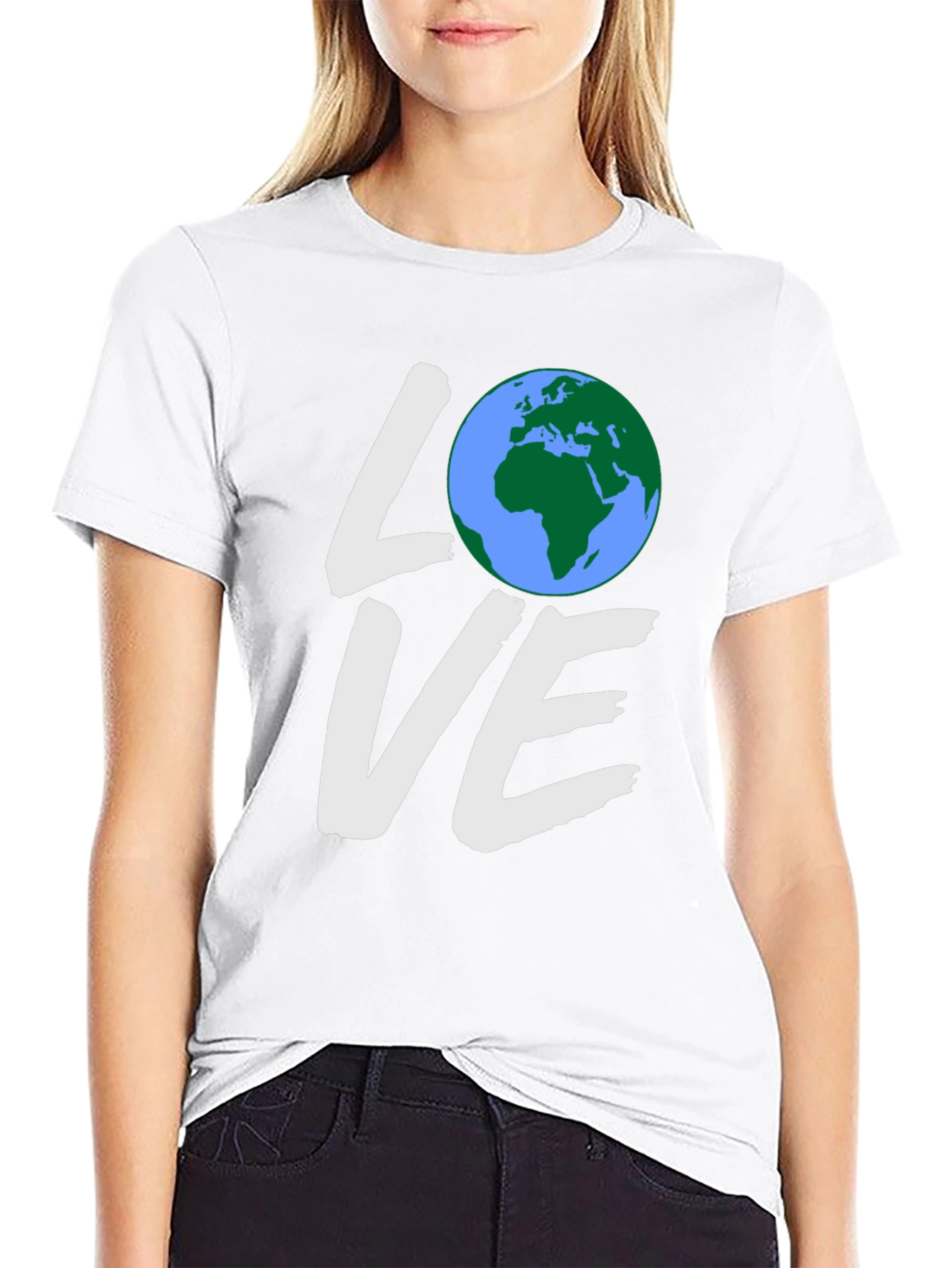 Love Earth Black Graphic Tee