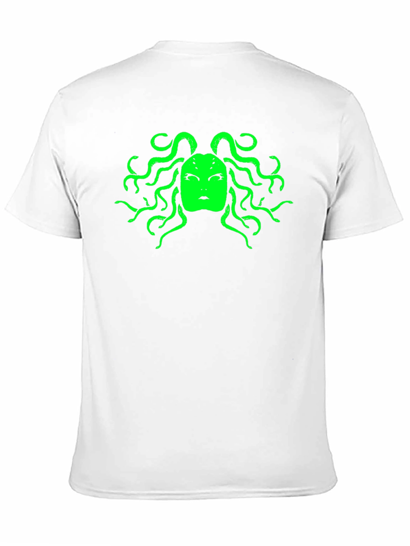 Medusa Graphic Tee - Bold Black Cotton T-Shirt