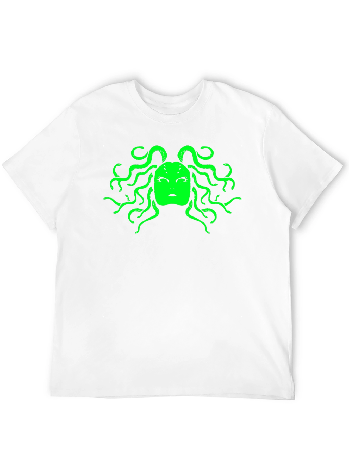 Medusa Graphic Tee - Bold Black Cotton T-Shirt