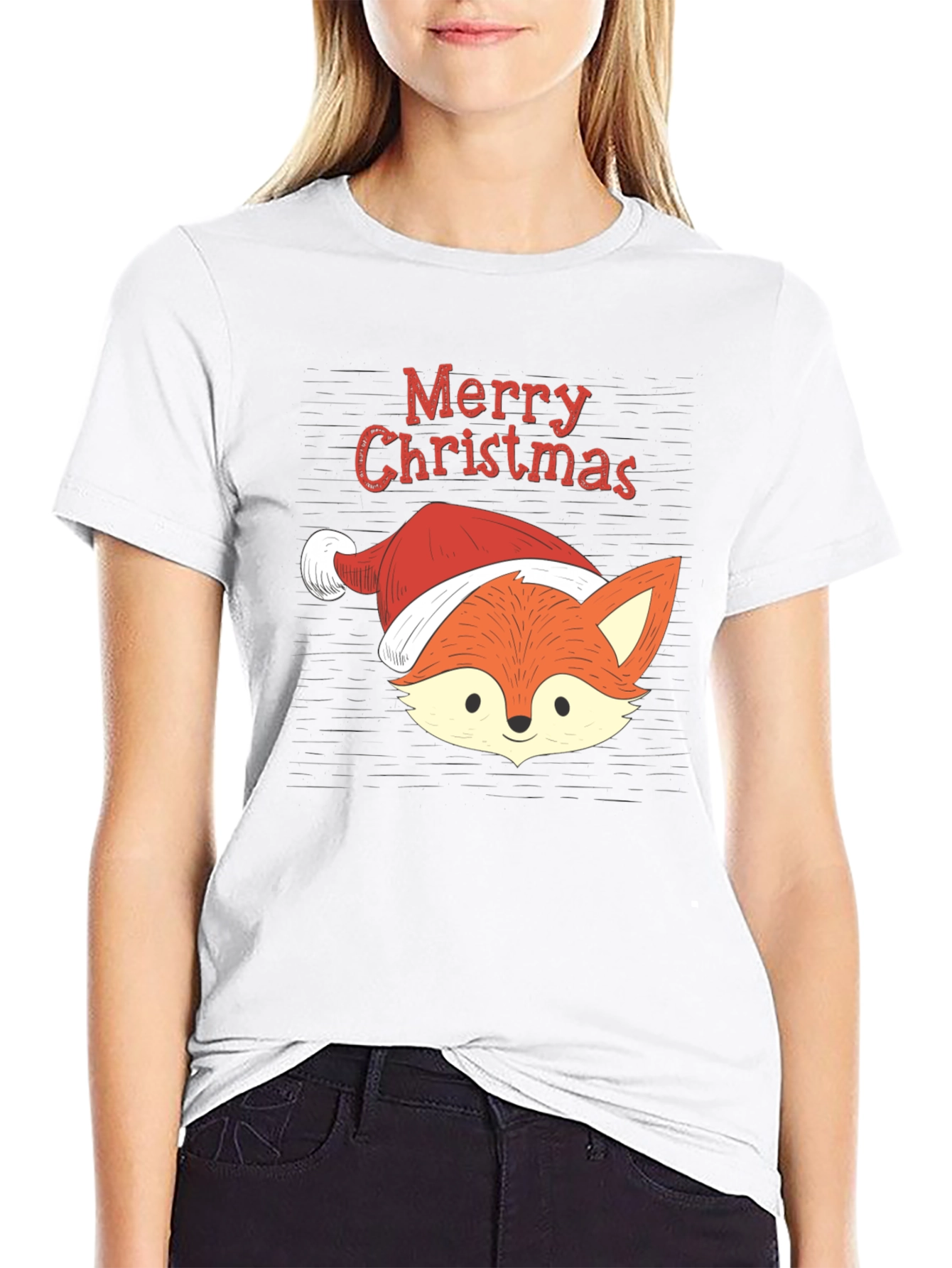 Christmas Fox T-Shirt - Holiday Apparel