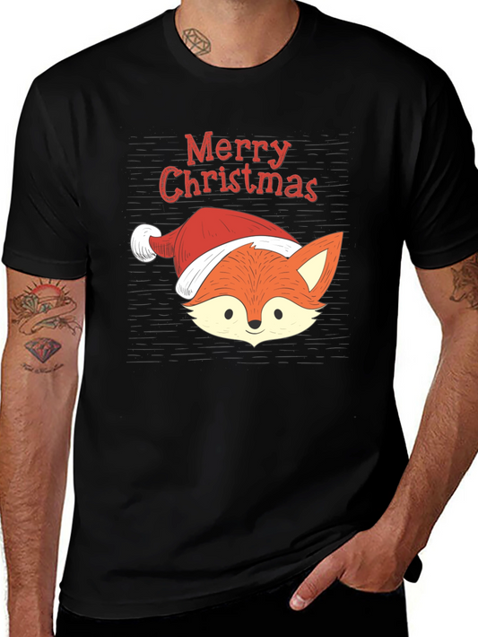 Christmas Fox T-Shirt - Holiday Apparel