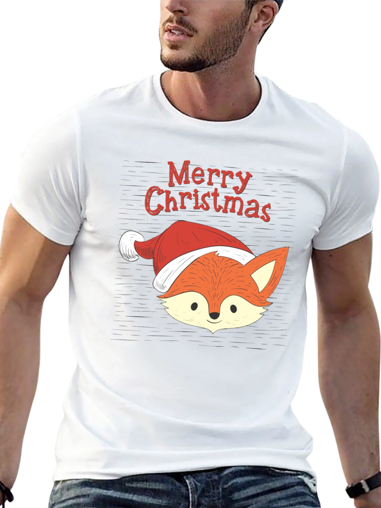 Christmas Fox T-Shirt - Holiday Apparel