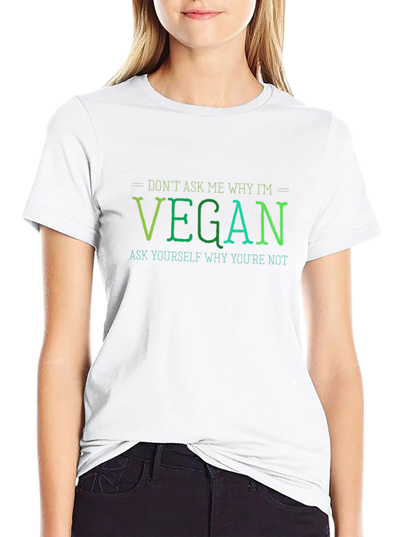 Vegan Statement T-Shirt - Ask Yourself