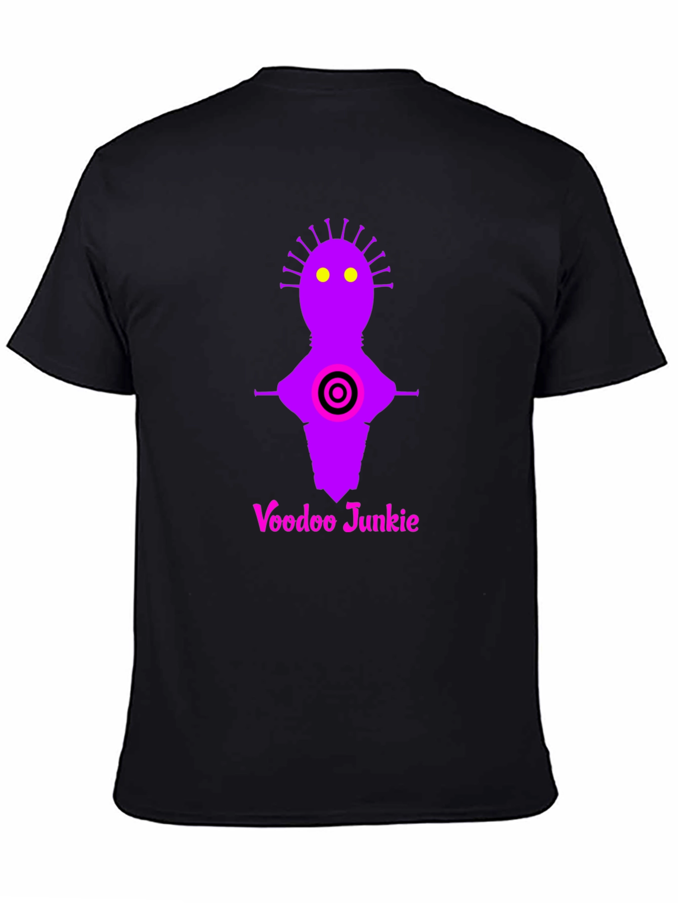 Voodoo Junkie Graphic Tee - Black Cotton T-Shirt