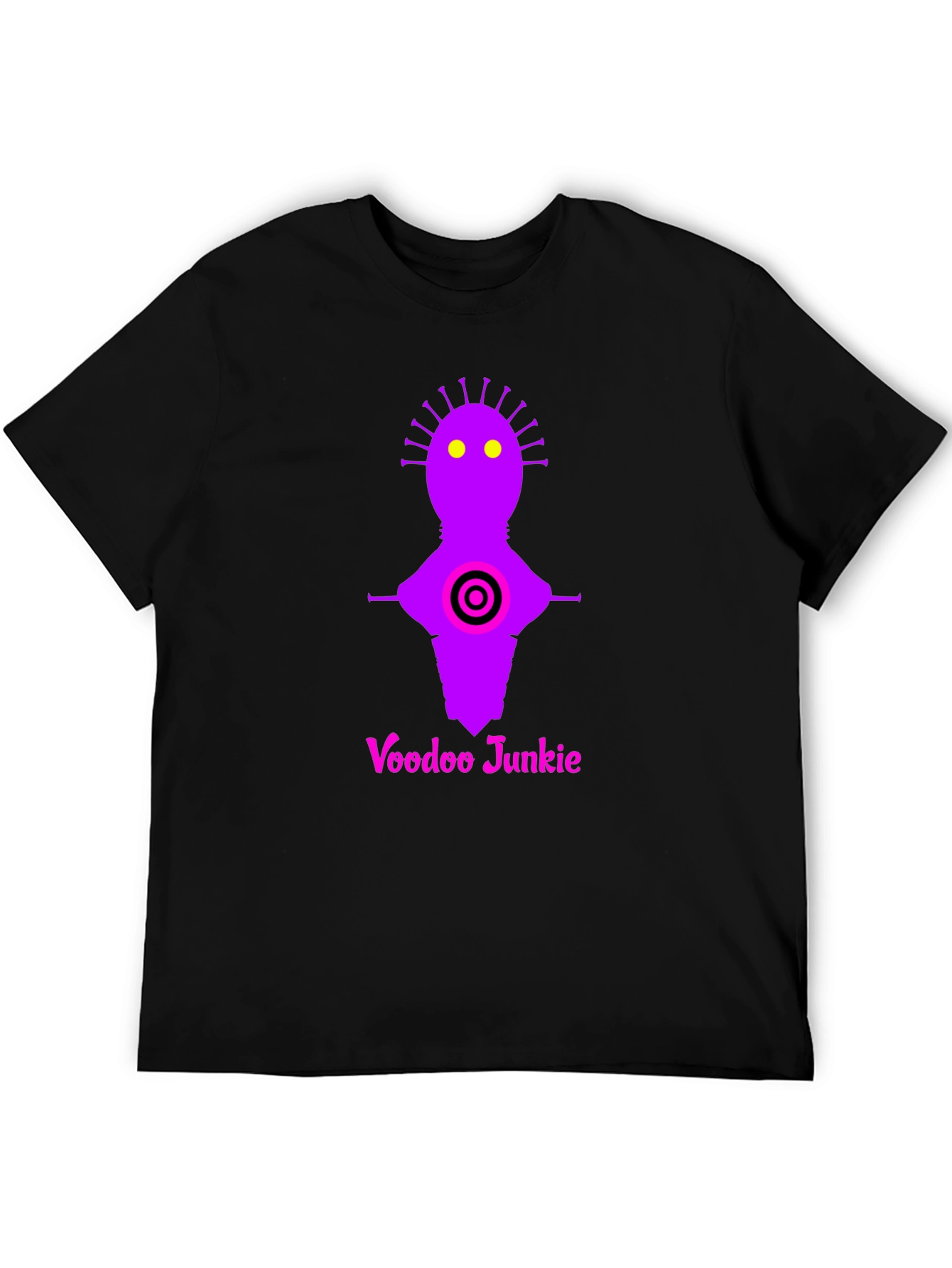 Voodoo Junkie Graphic Tee - Black Cotton T-Shirt
