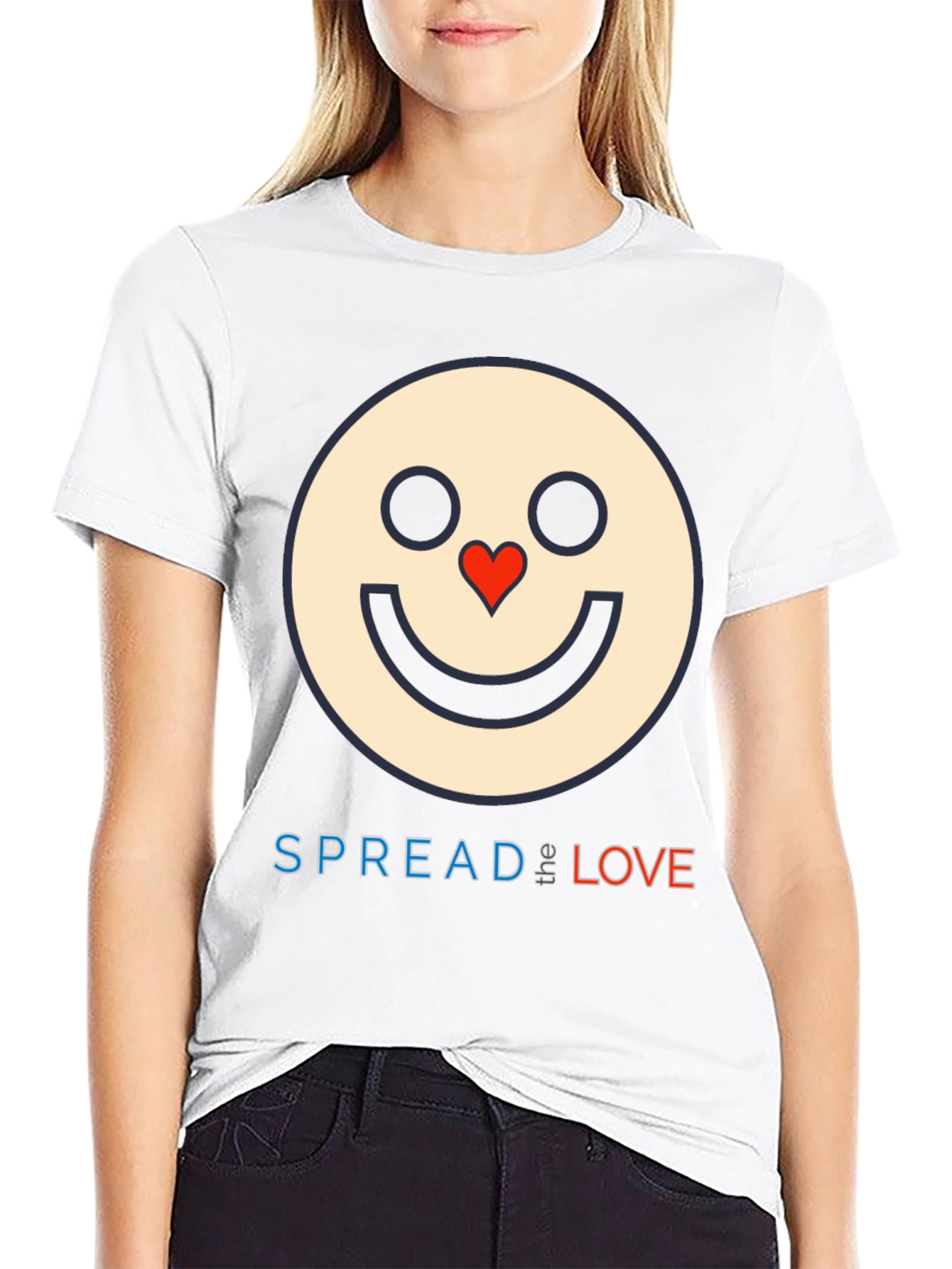 Spread Love Graphic T-Shirt - Black