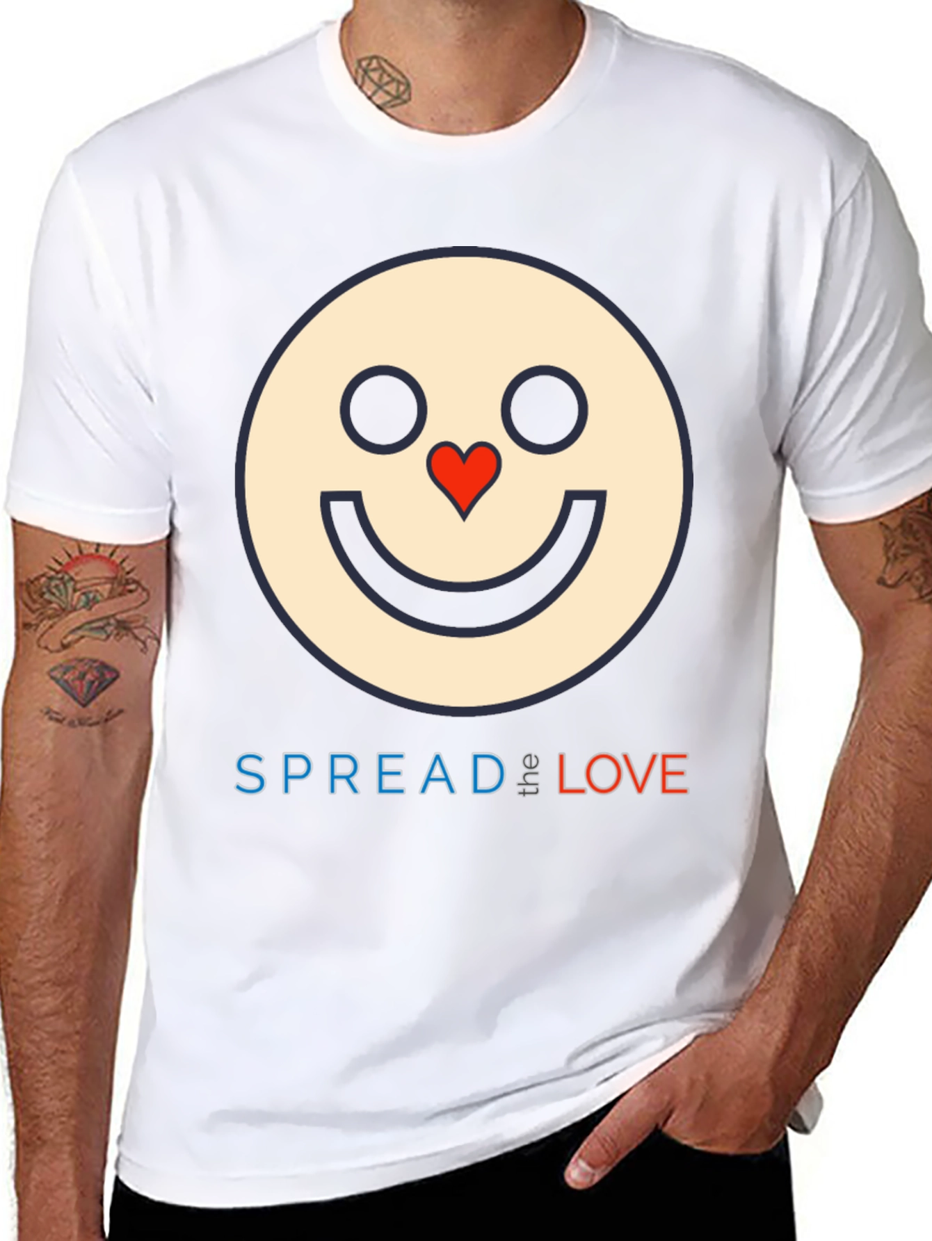 Spread Love Graphic T-Shirt - Black