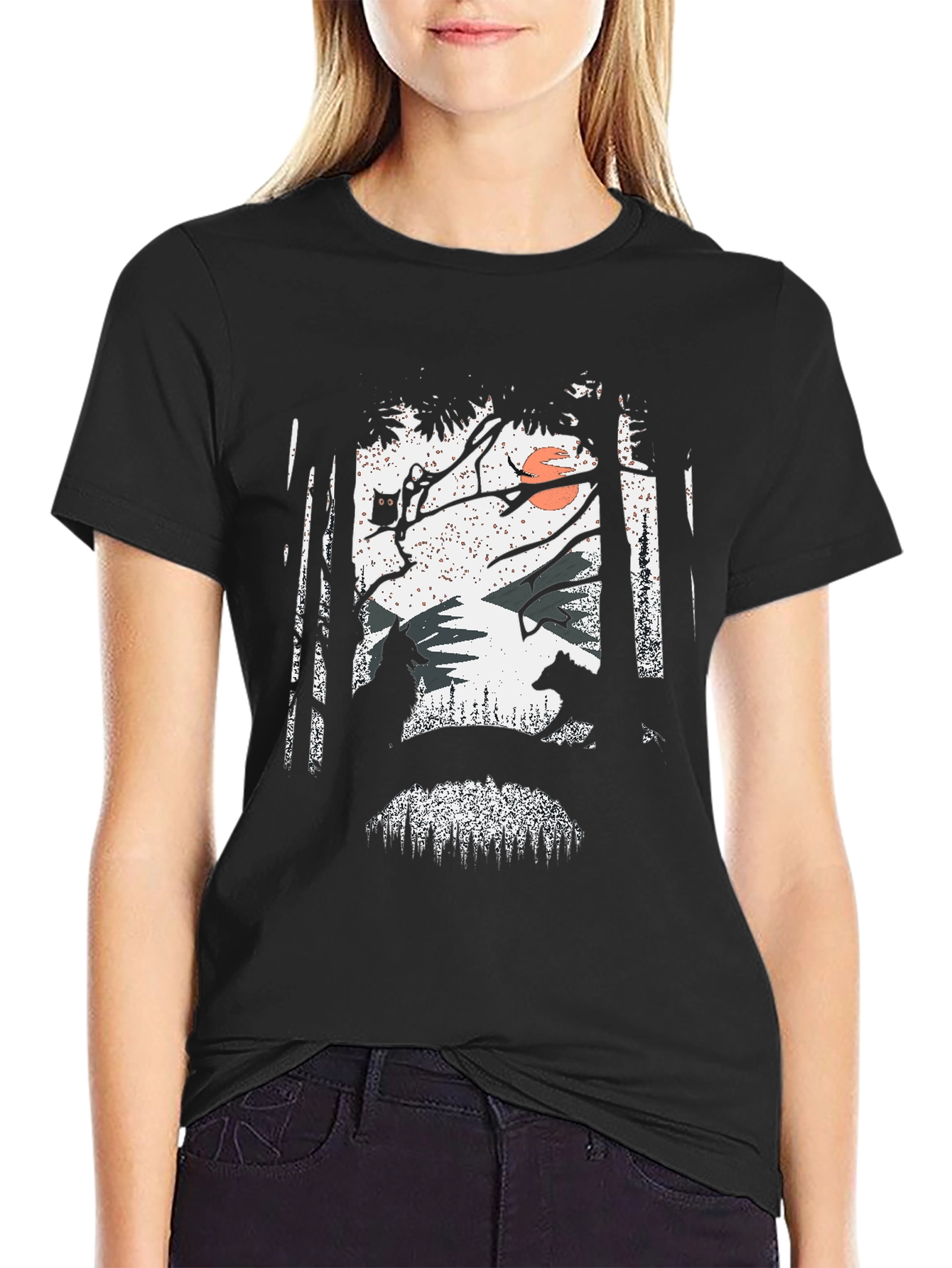 Nature Scene Graphic Print Tee