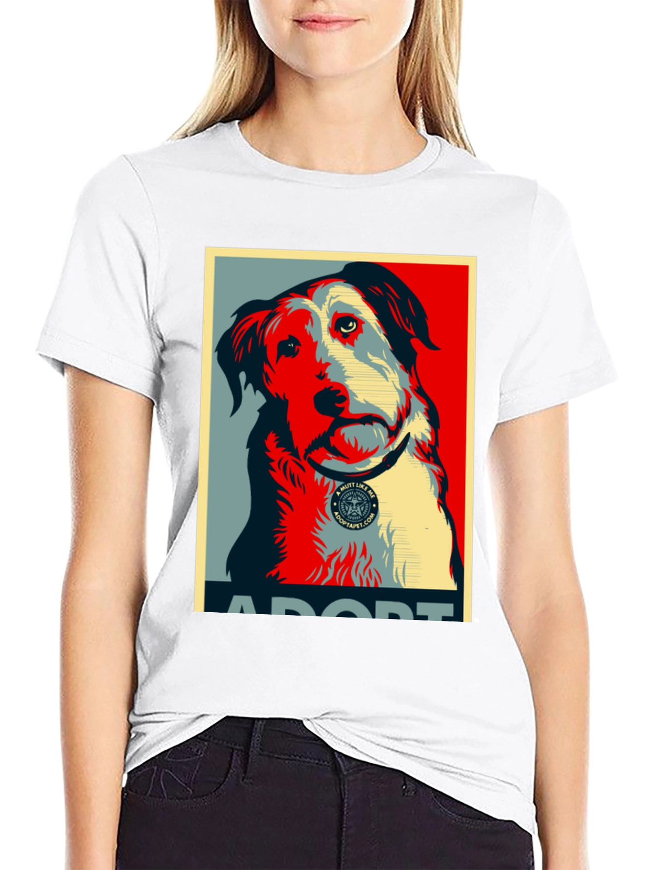 Adopt a Mutt Dog Graphic T-Shirt