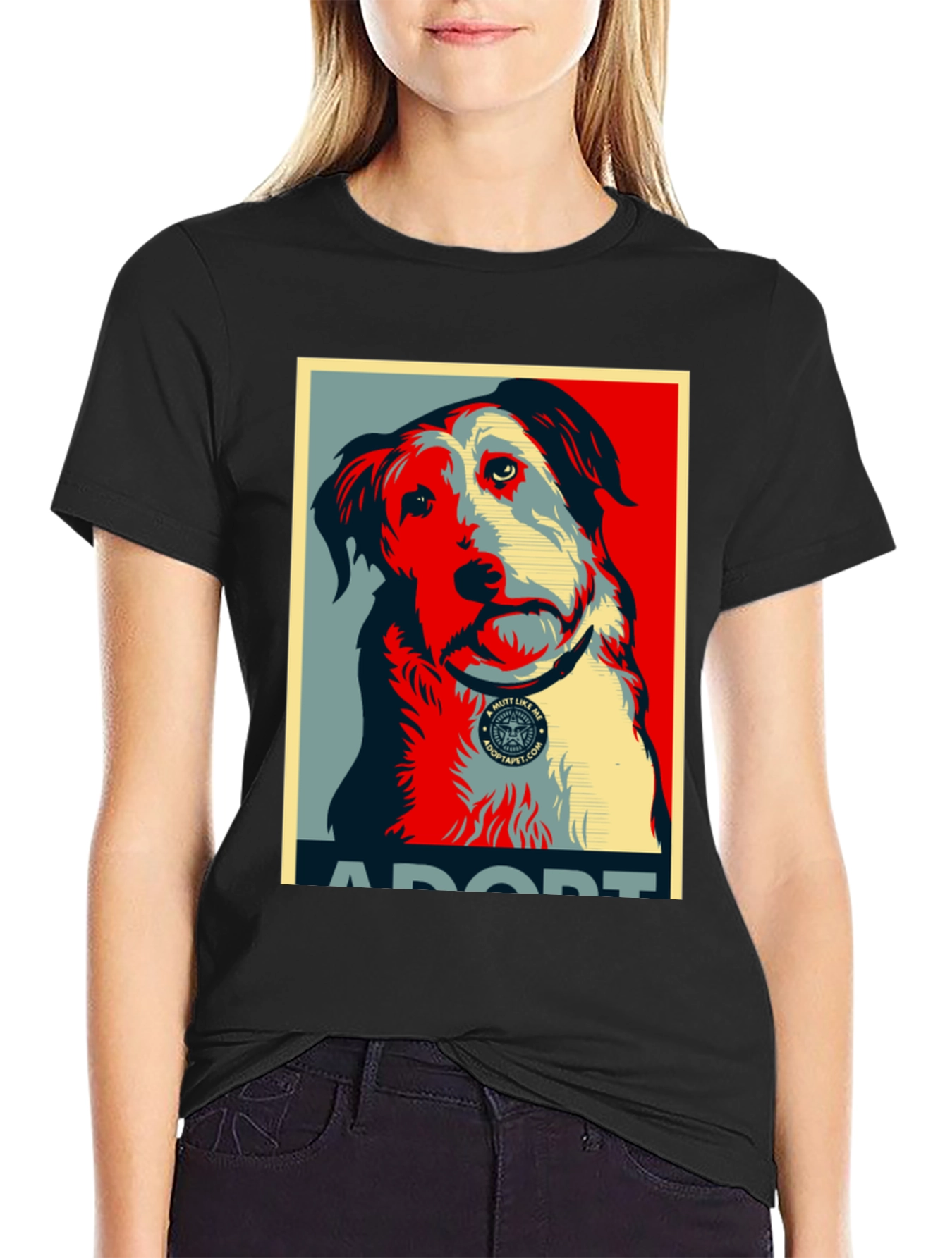 Adopt a Mutt Dog Graphic T-Shirt