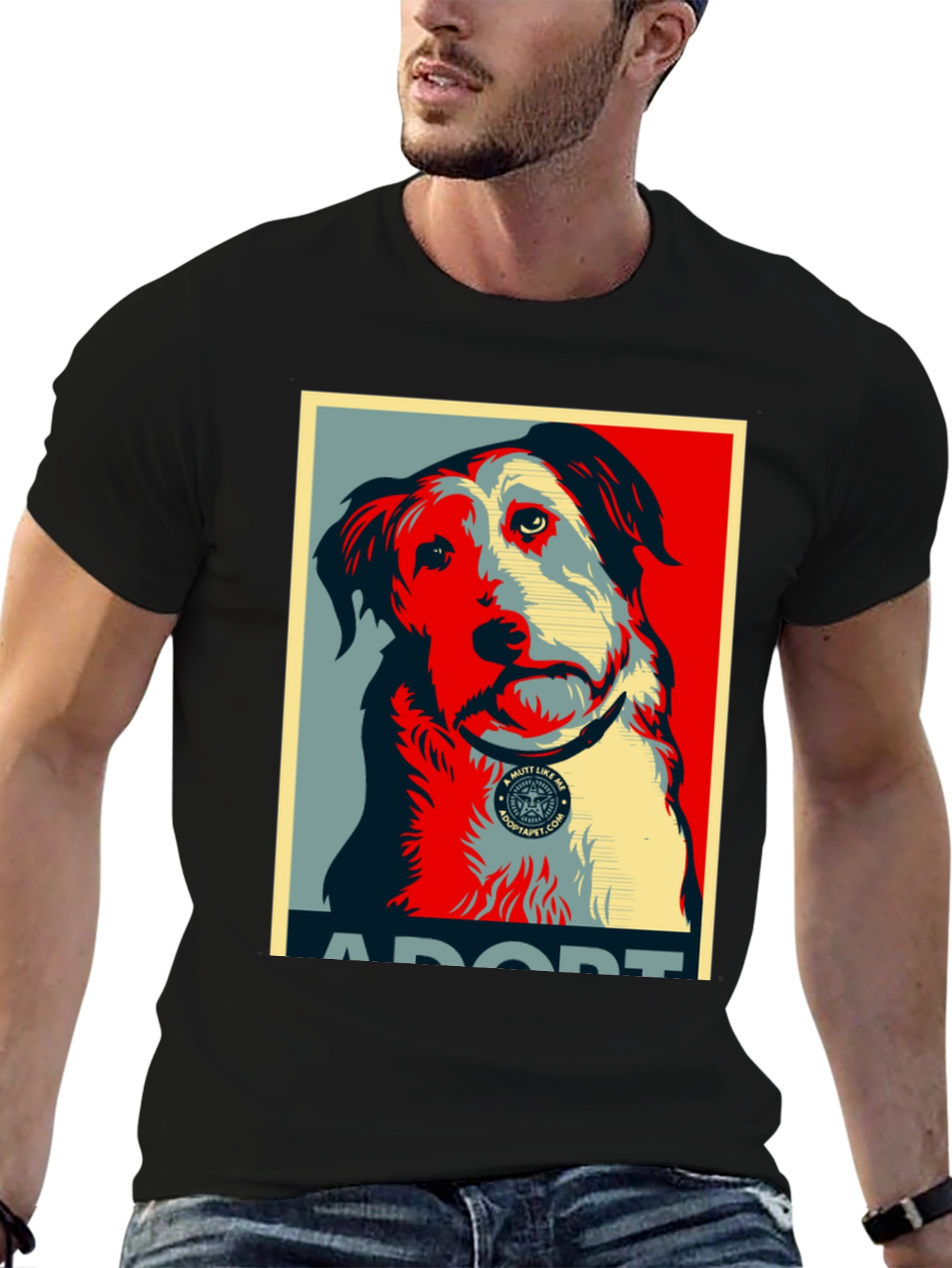 Adopt a Mutt Dog Graphic T-Shirt