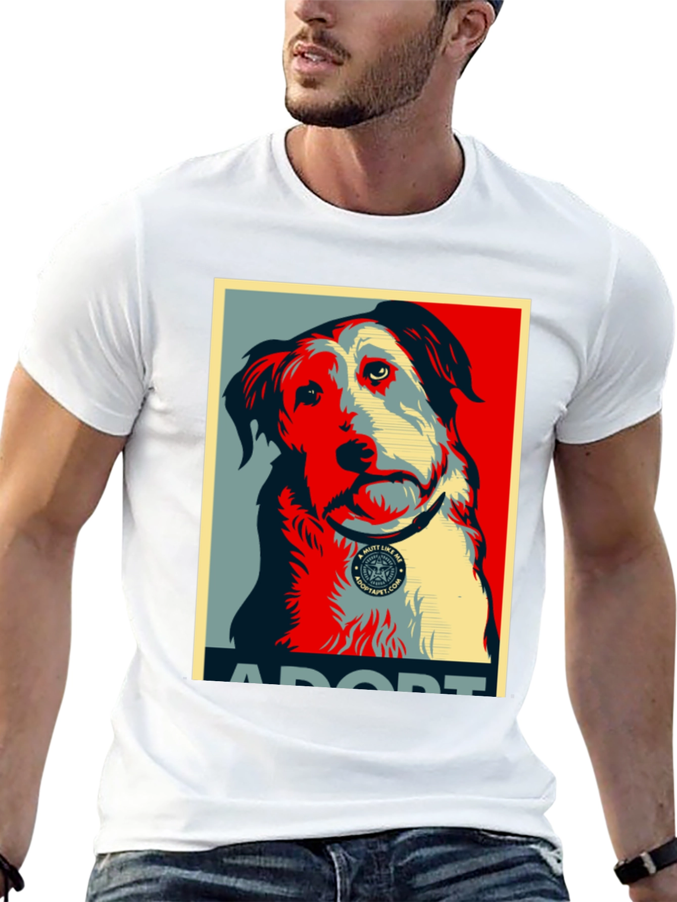 Adopt a Mutt Dog Graphic T-Shirt
