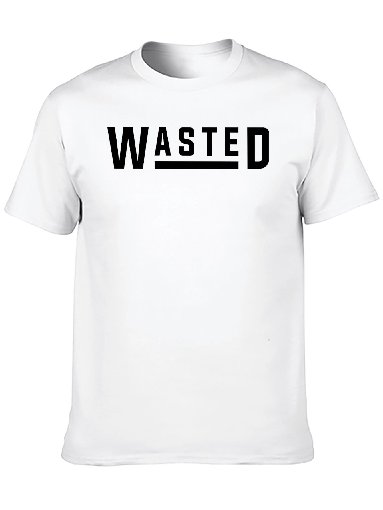 Wasted Graphic Black T-Shirt