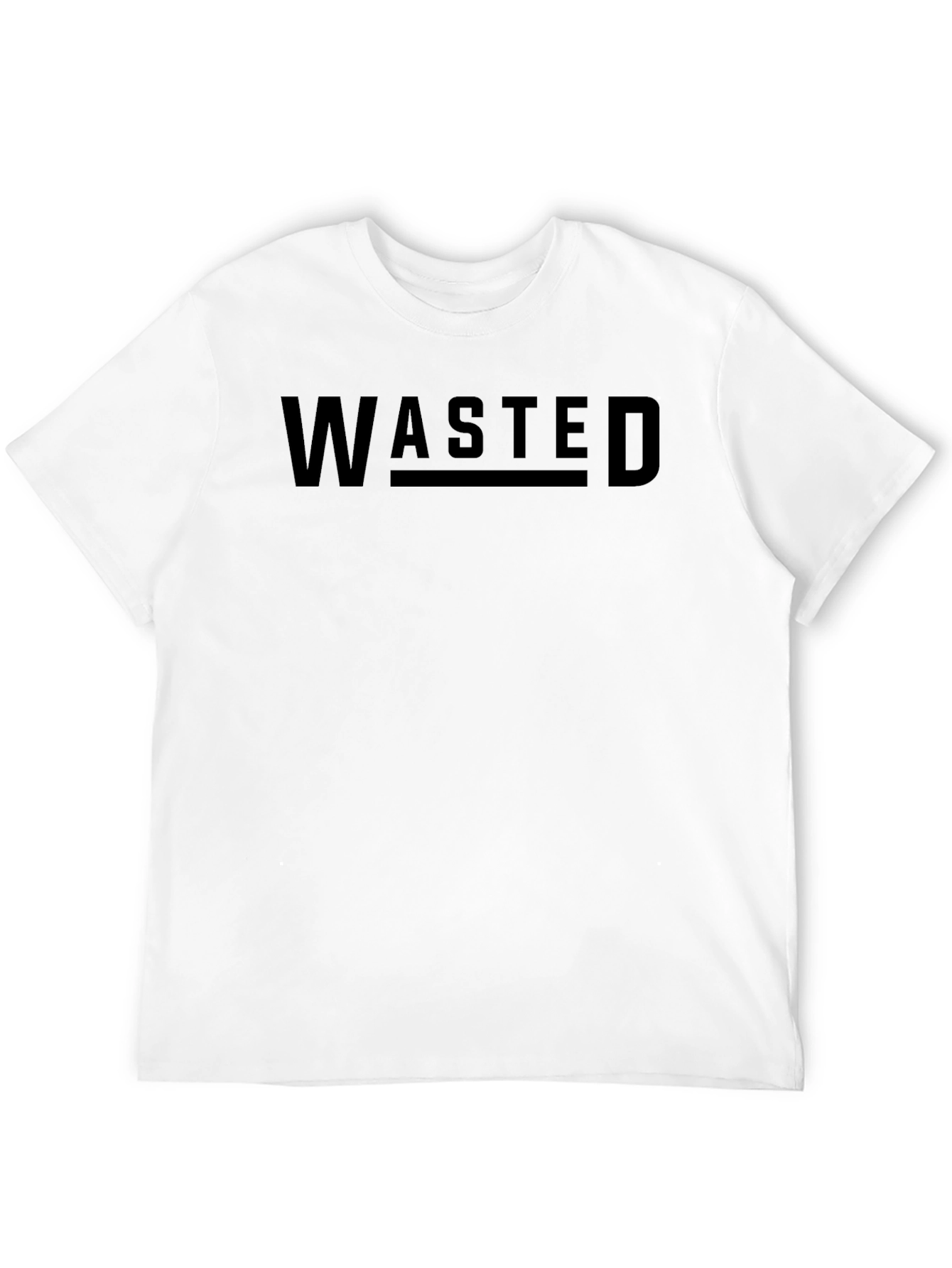 Wasted Graphic Black T-Shirt