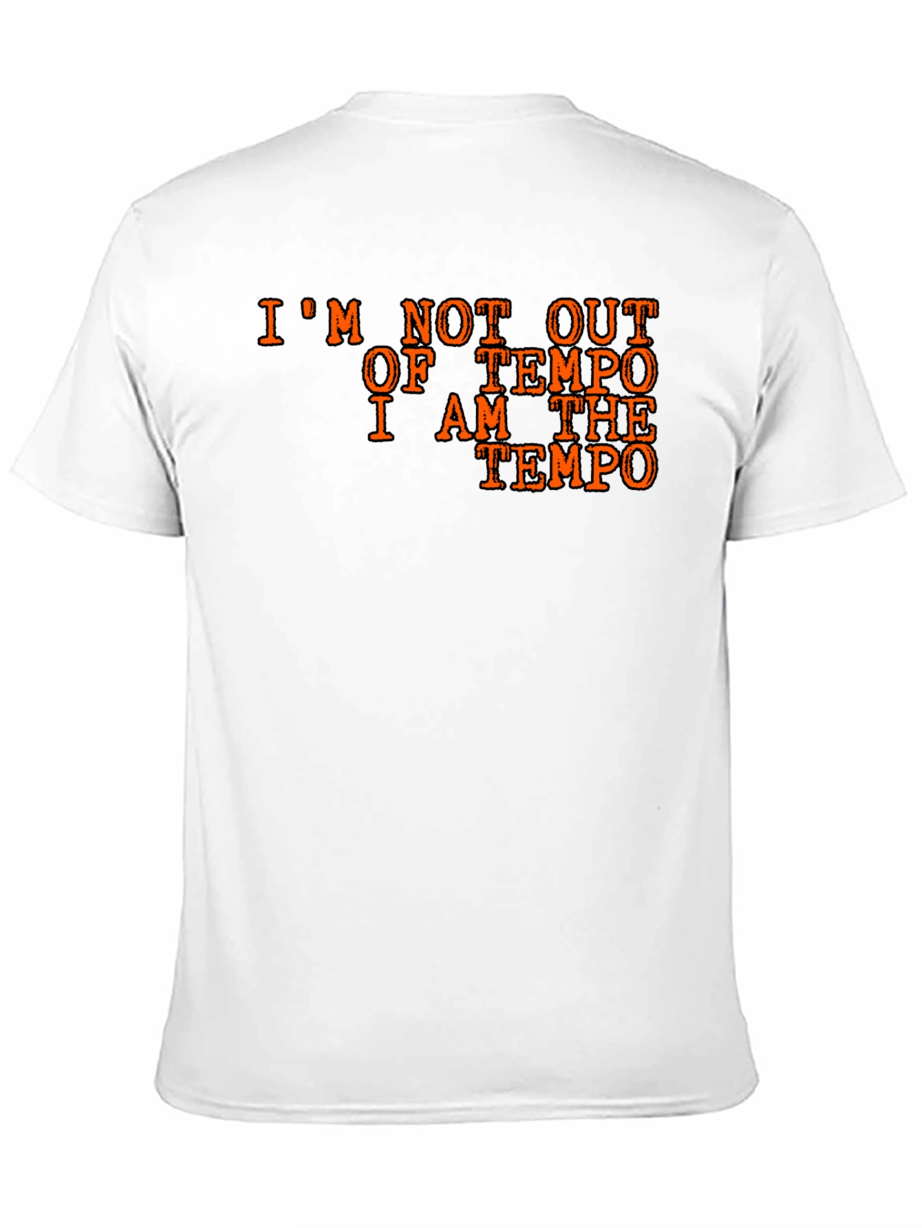 I Am The Tempo Black Cotton T-Shirt