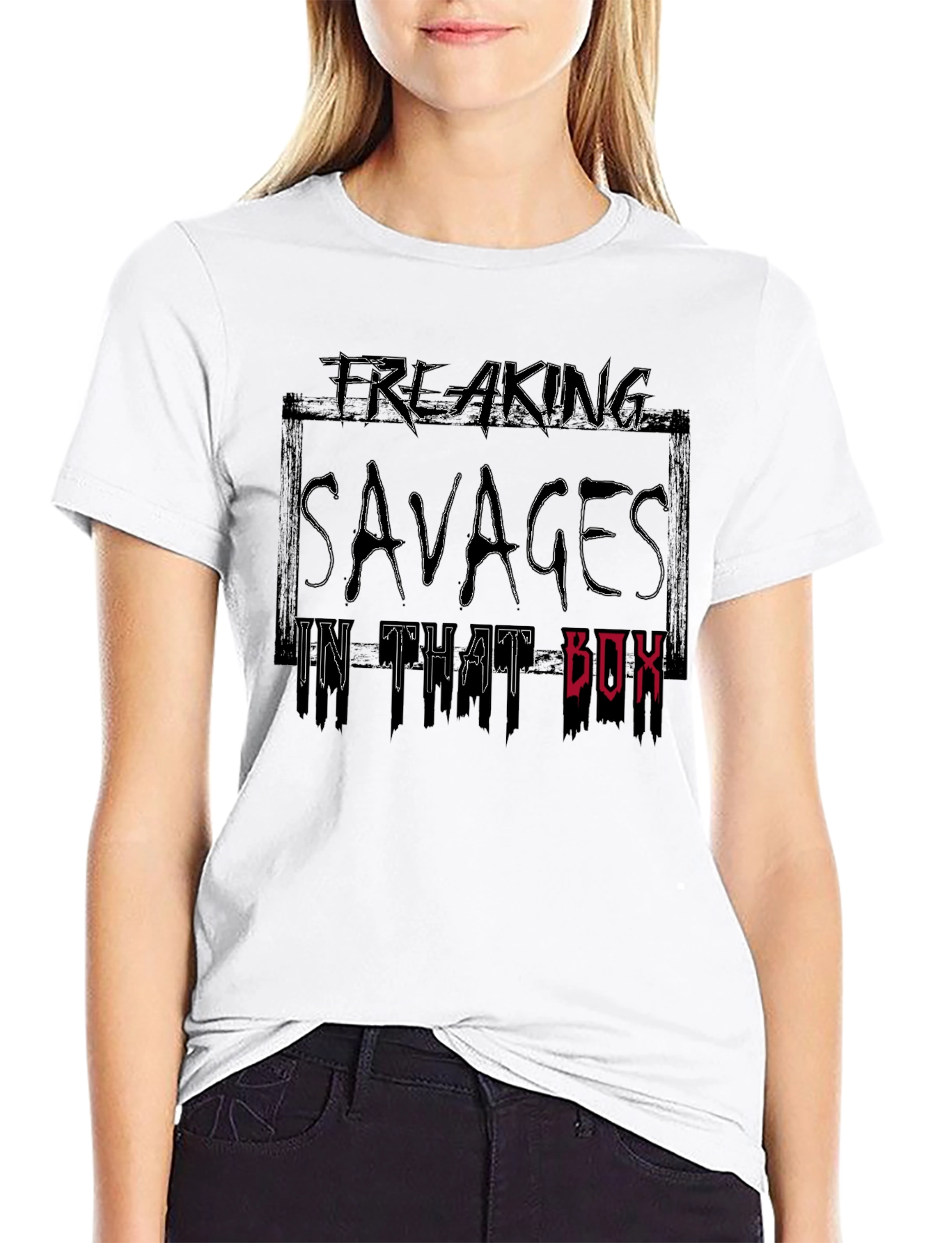 Freaking Savages Graphic Tee - Black