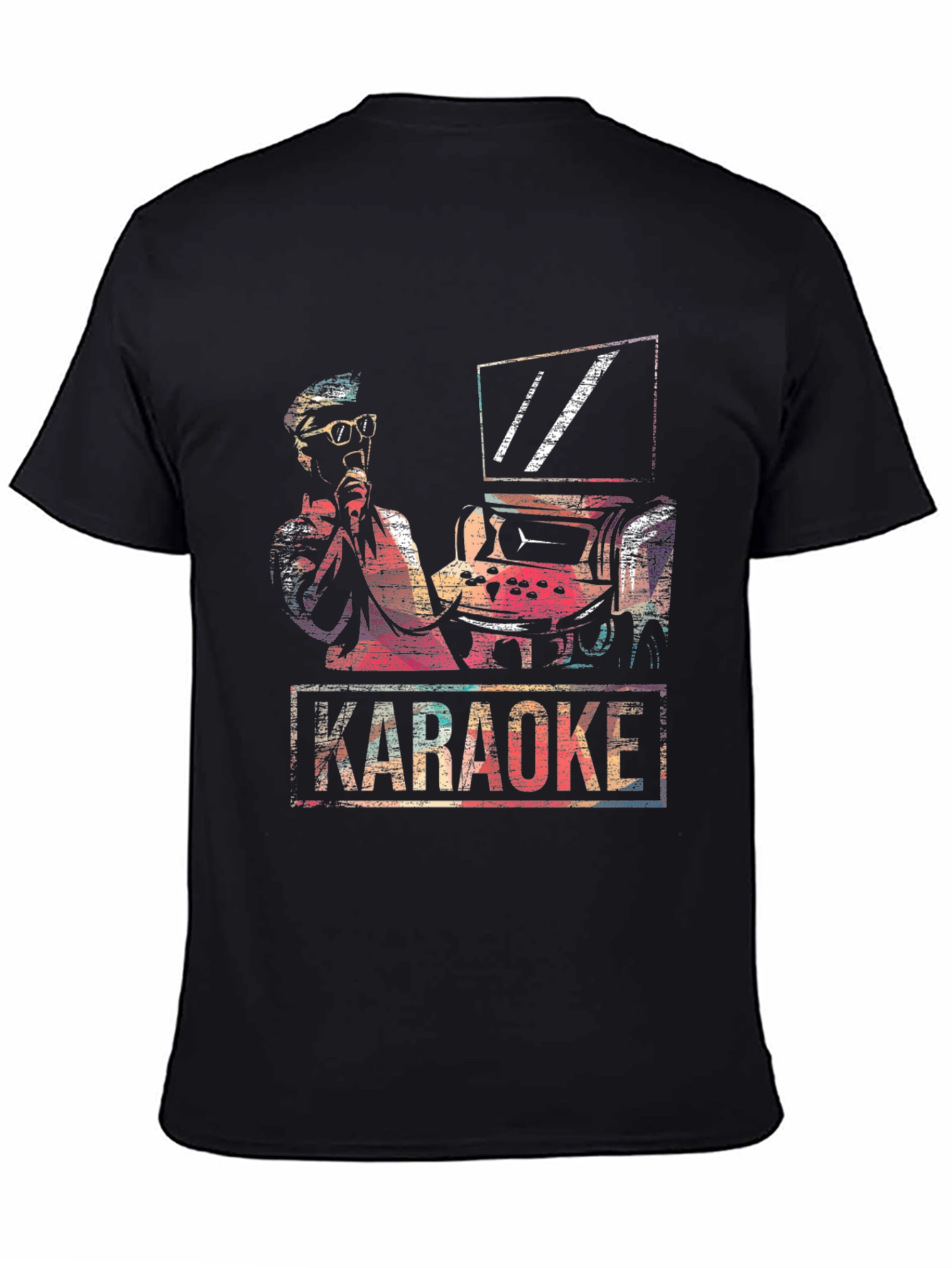 Karaoke Arcade T-Shirt - Retro Music Lover Tee