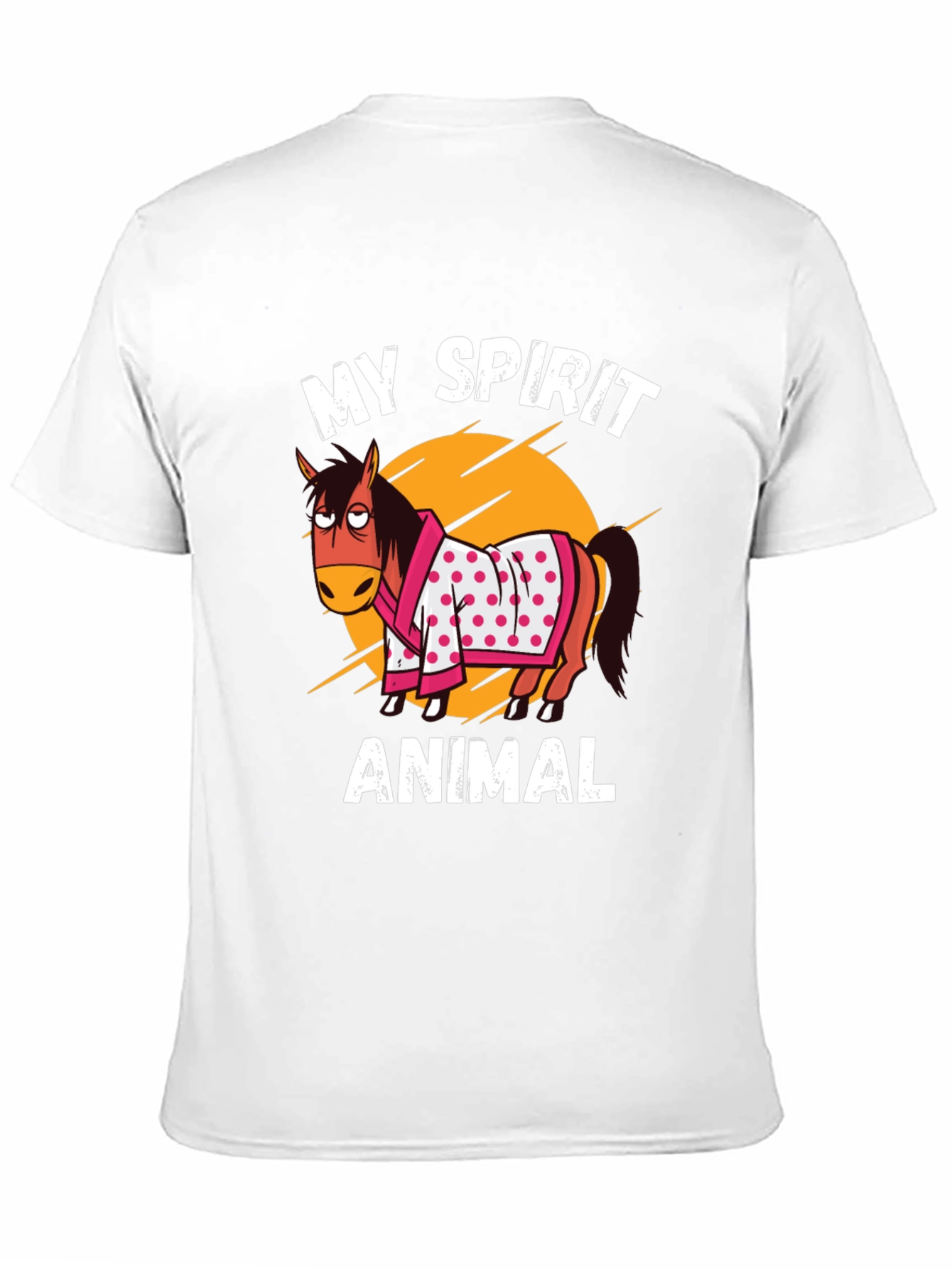 My Spirit Animal T-Shirt Horse Cartoon Graphic Tee