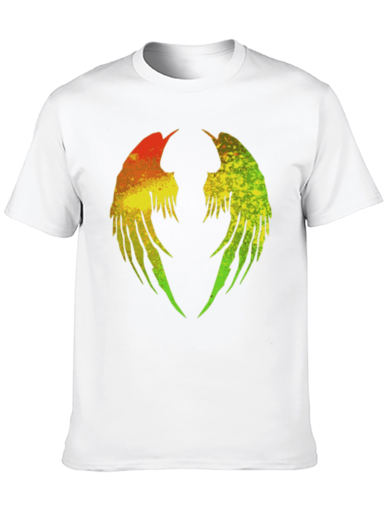 Rasta Wings Graphic Tee - Black Cotton Blend