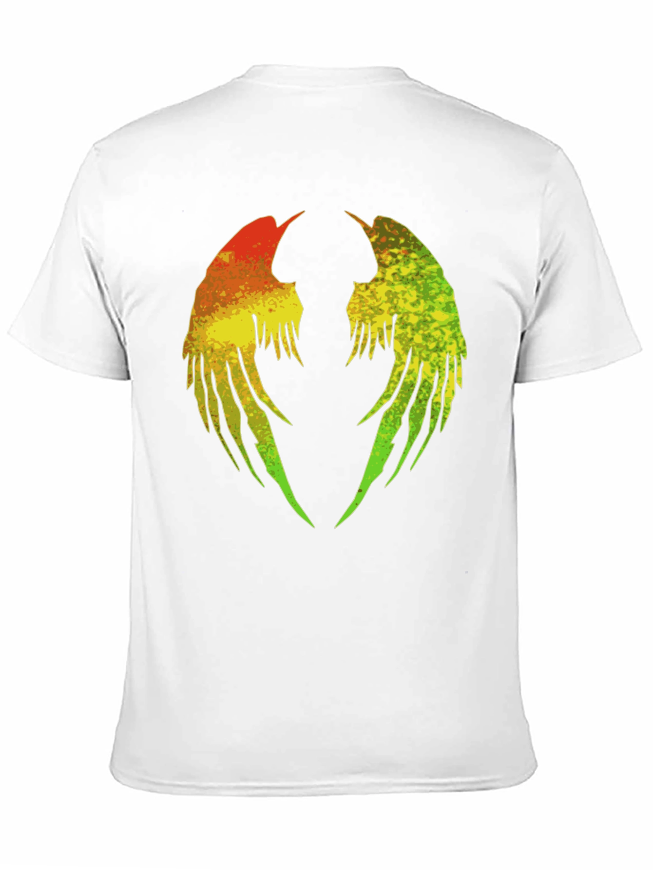 Rasta Wings Graphic Tee - Black Cotton Blend