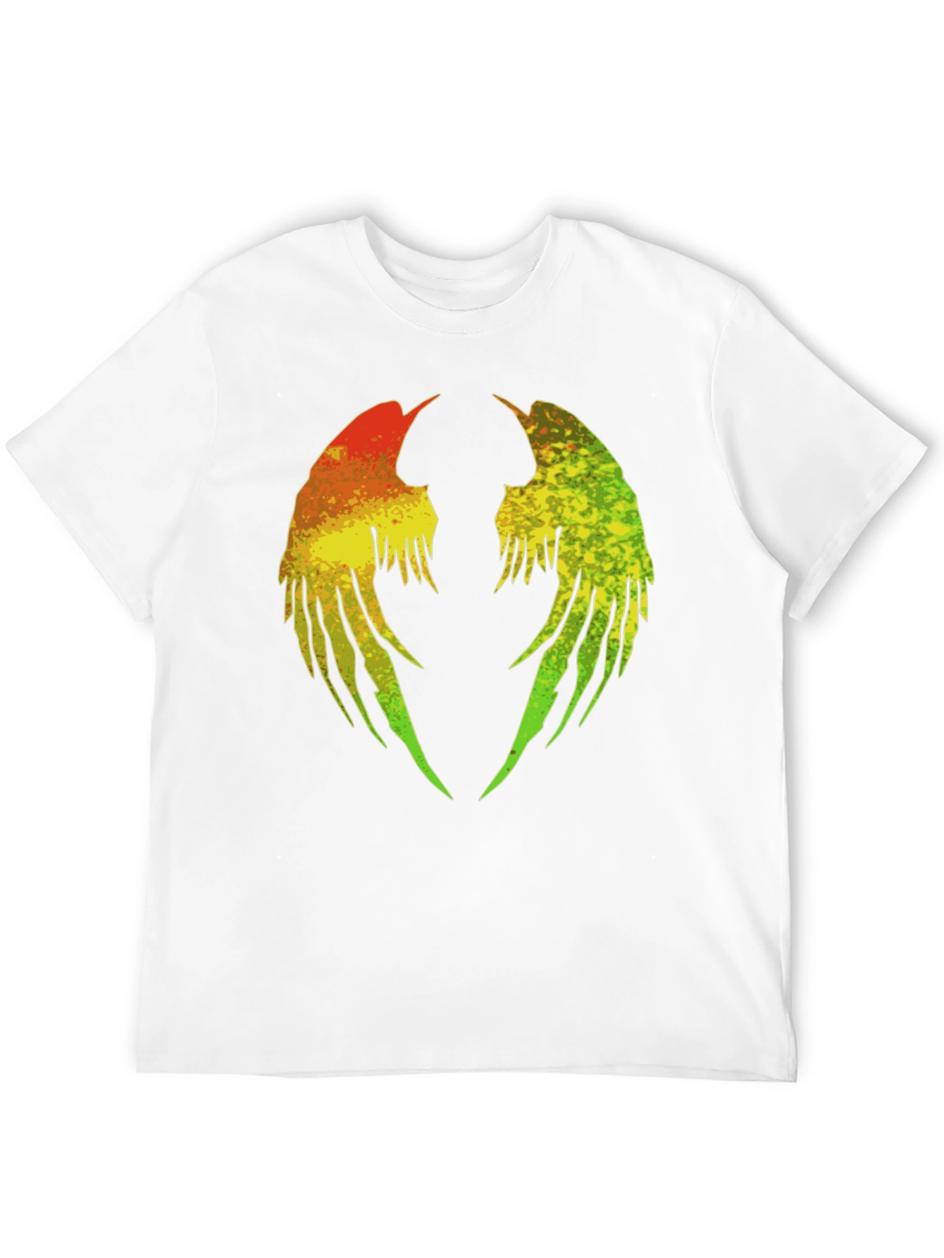 Rasta Wings Graphic Tee - Black Cotton Blend