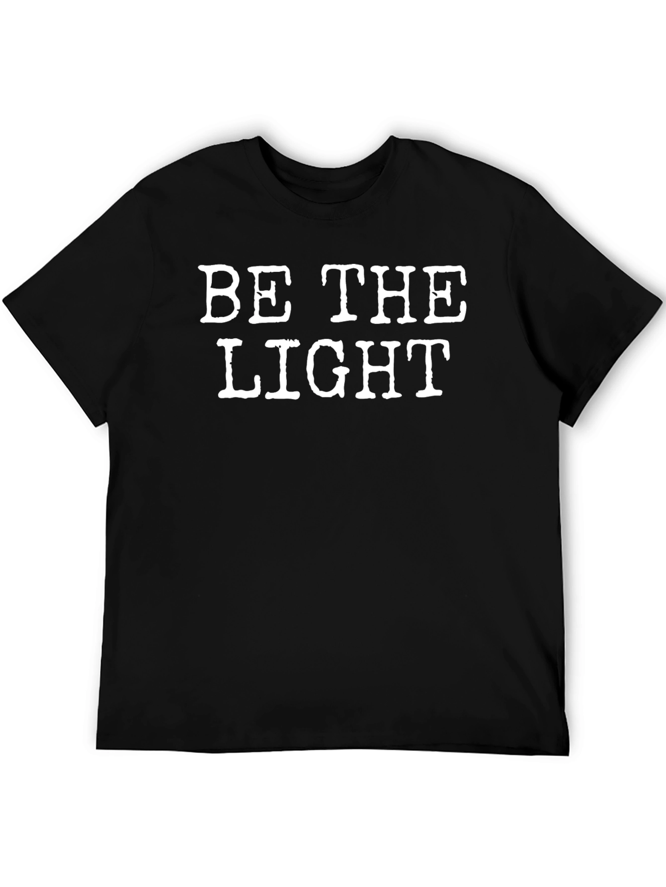 Be the Light Graphic Tee - Black Cotton T-Shirt