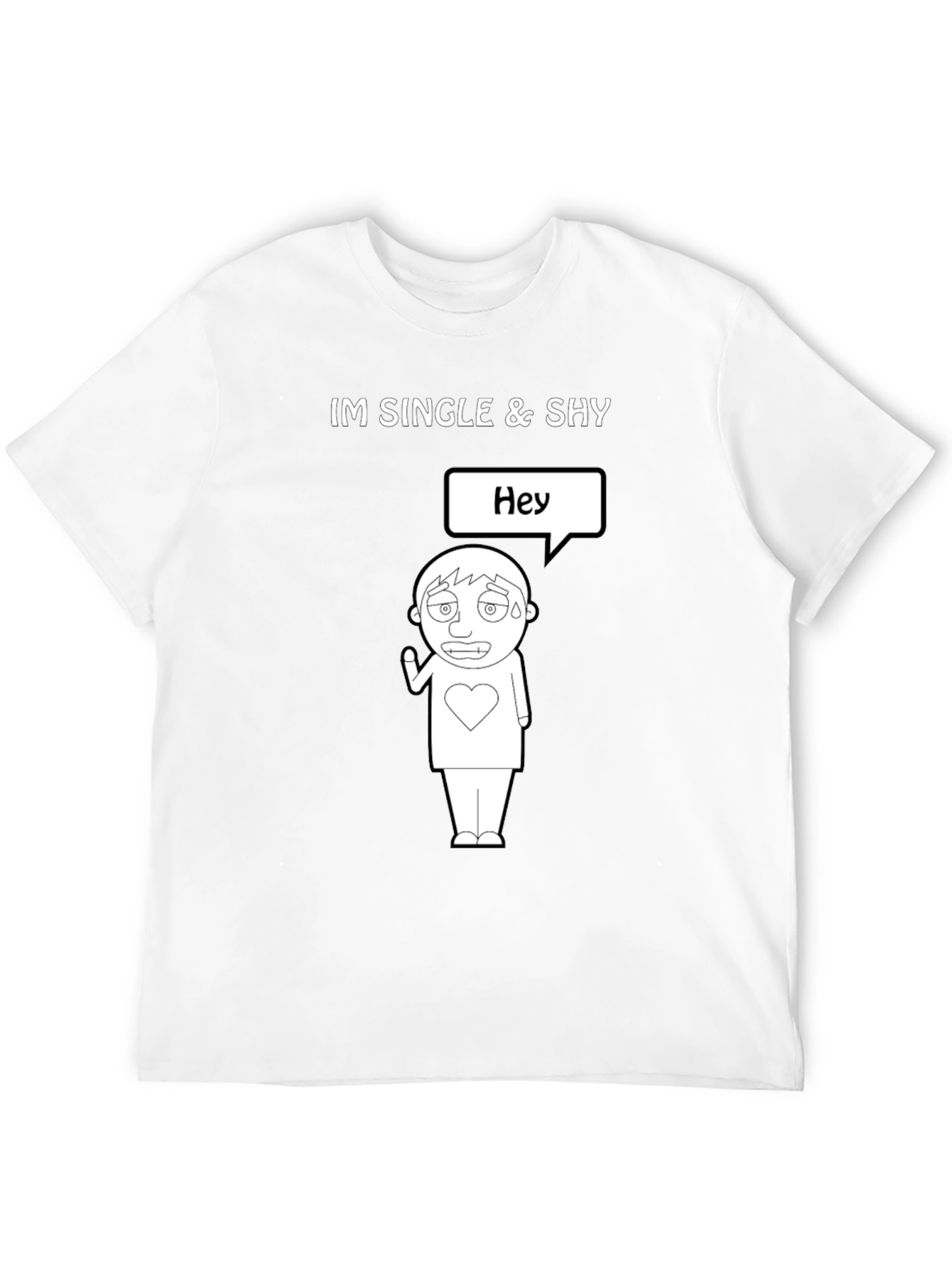 Single & Shy Graphic Tee