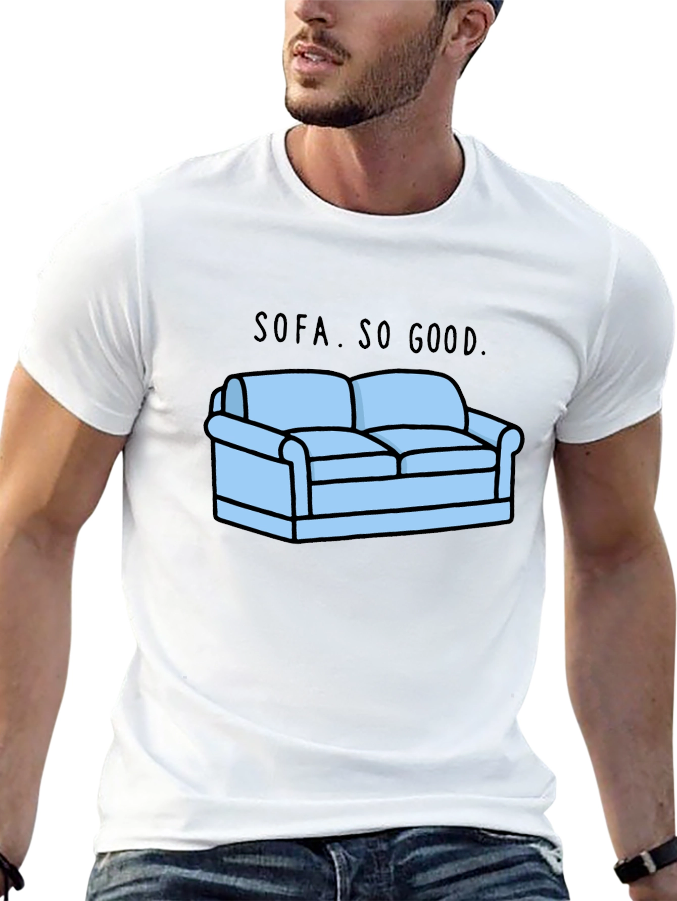 Sofa So Good Graphic T-Shirt - Black