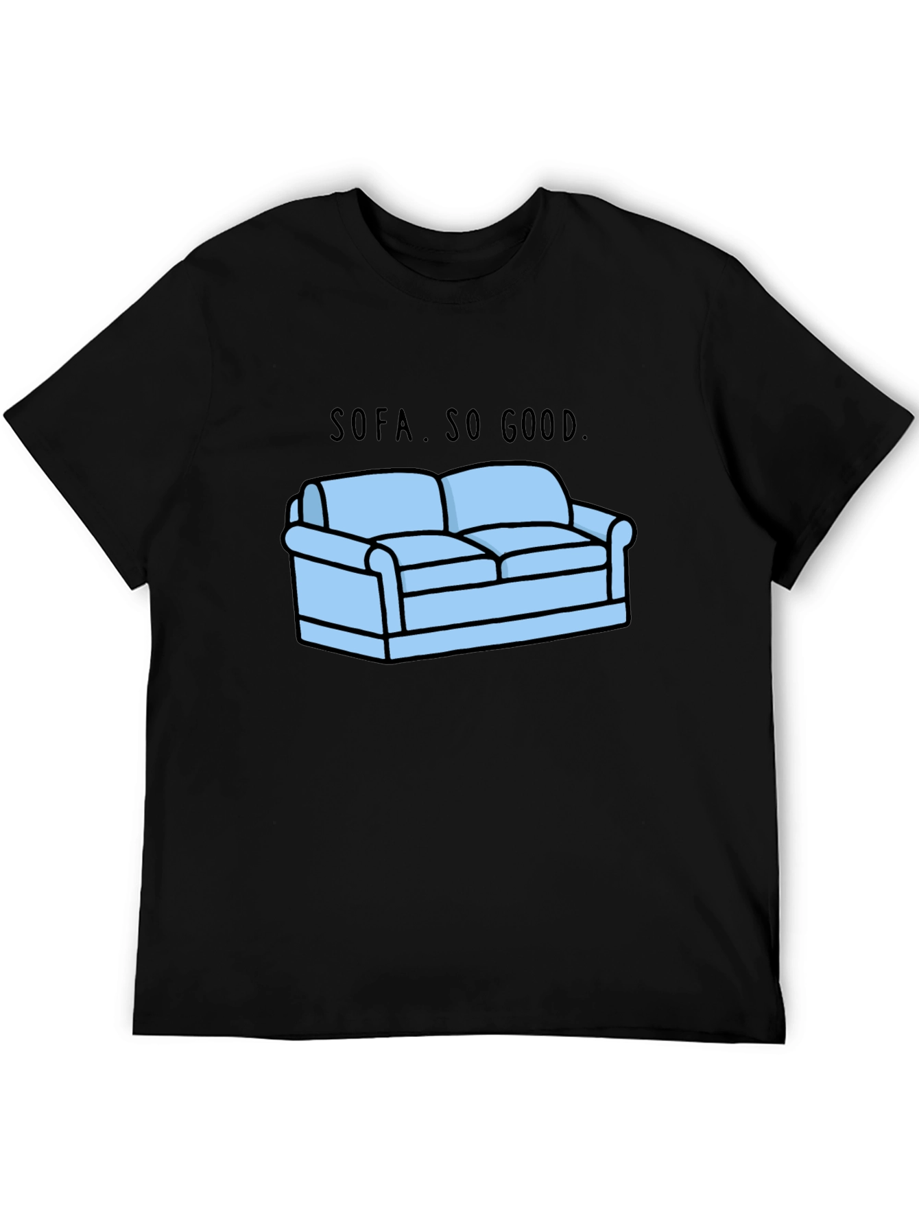 Sofa So Good Graphic T-Shirt - Black