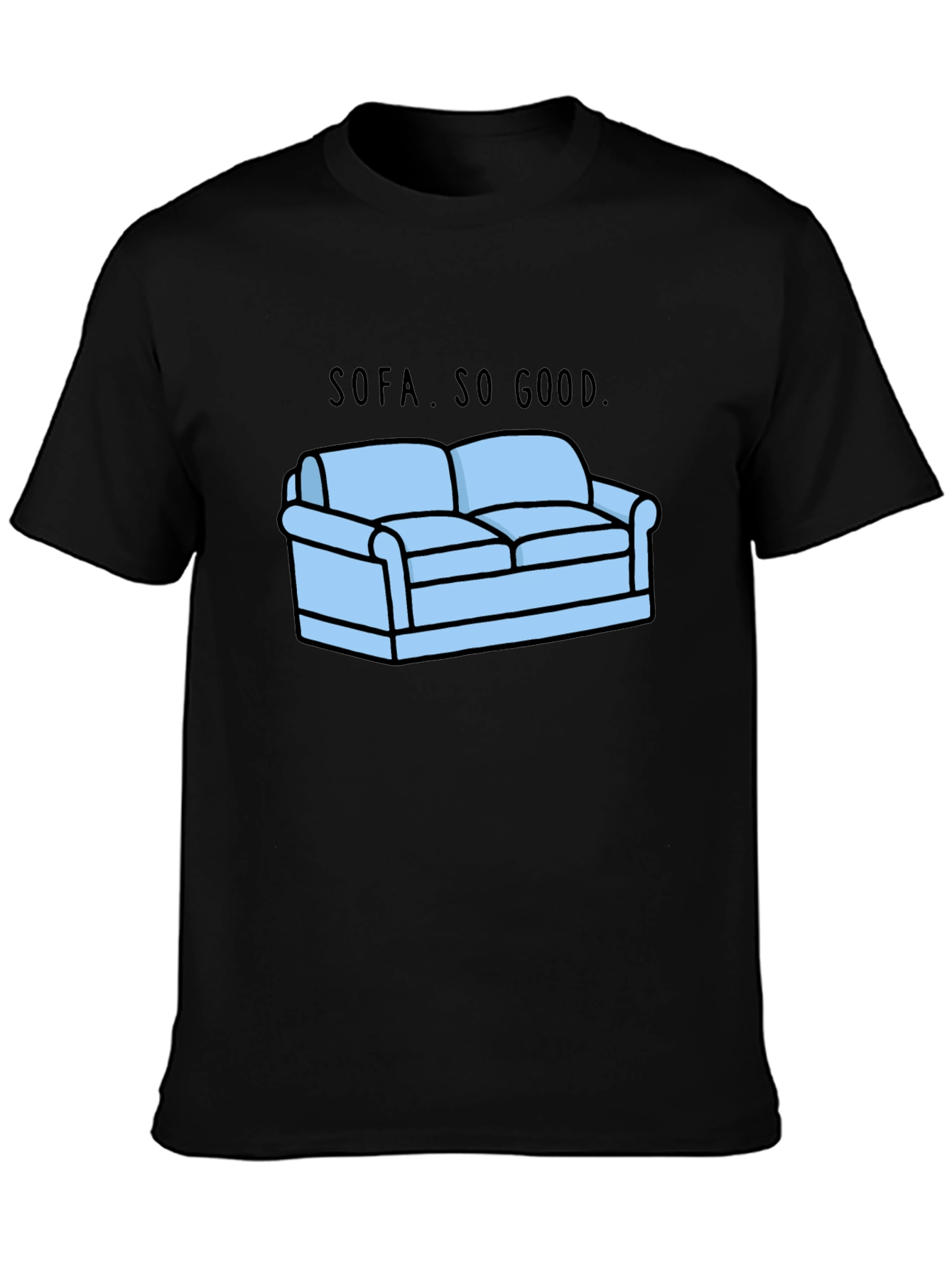 Sofa So Good Graphic T-Shirt - Black