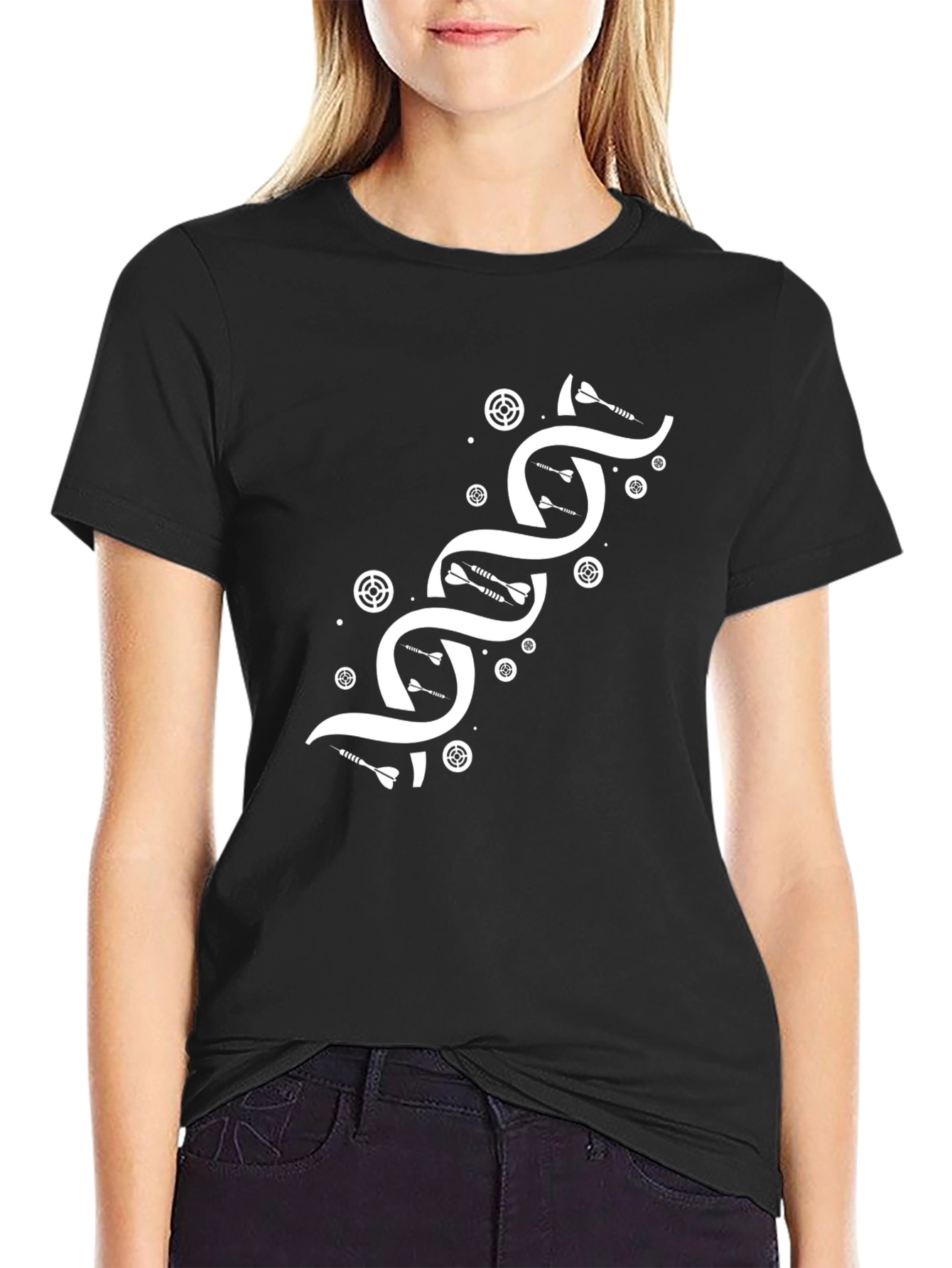 Darts DNA Graphic T-Shirt - Black Cotton Tee