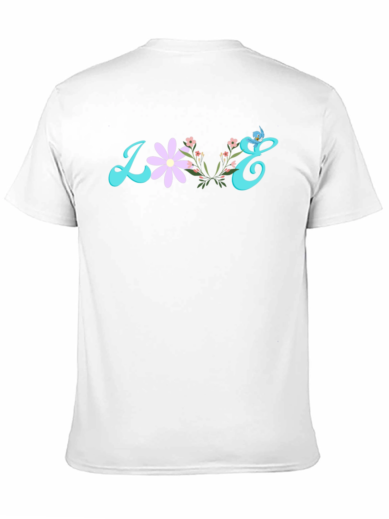 Floral Love Graphic T-Shirt - Black Cotton Tee