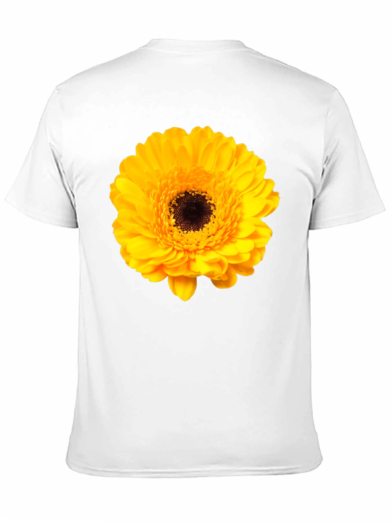 Floral Graphic Tee: Yellow Gerbera T-Shirt