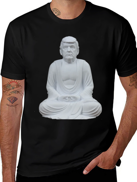Trump Buddha Graphic Tee - Unique Political Statement Shirt