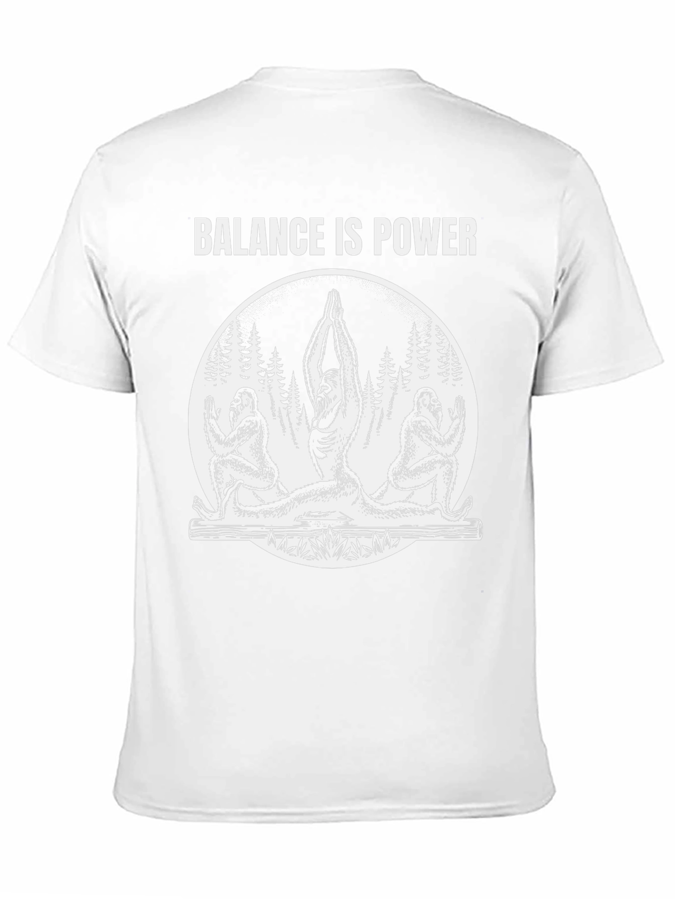 Balance Is Power Bigfoot Yoga Tee