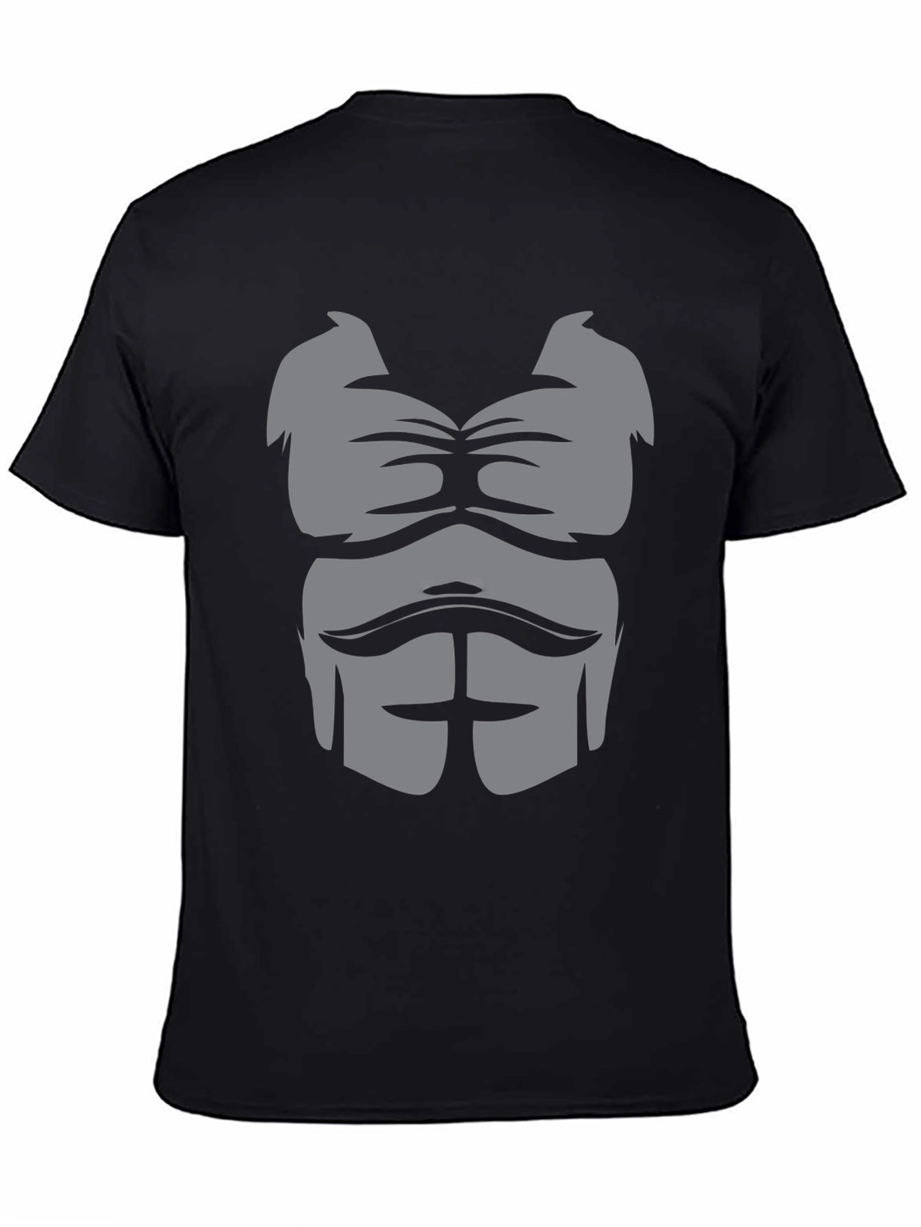 Muscle Chest Graphic Tee - Black T-Shirt