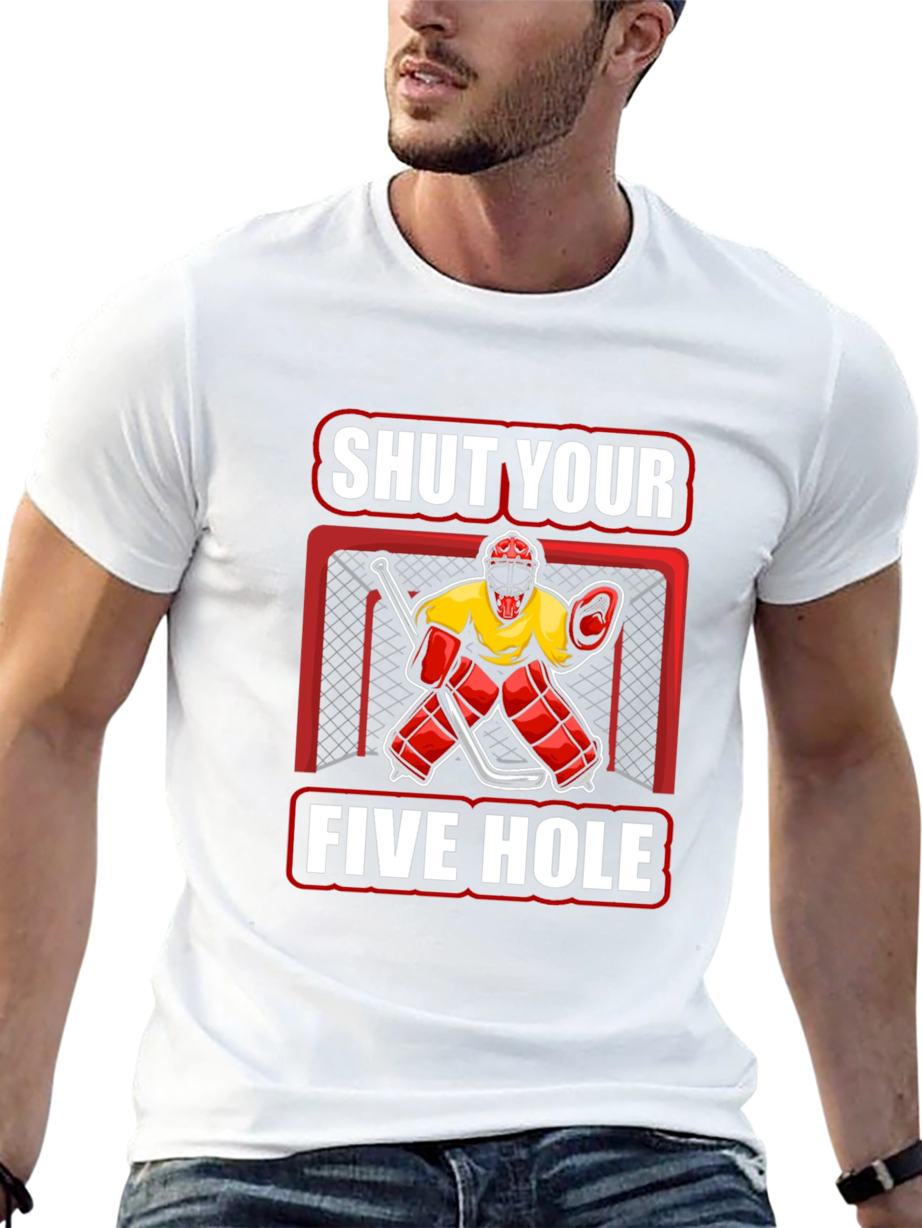 Shut Your Five Hole Hockey T-Shirt
