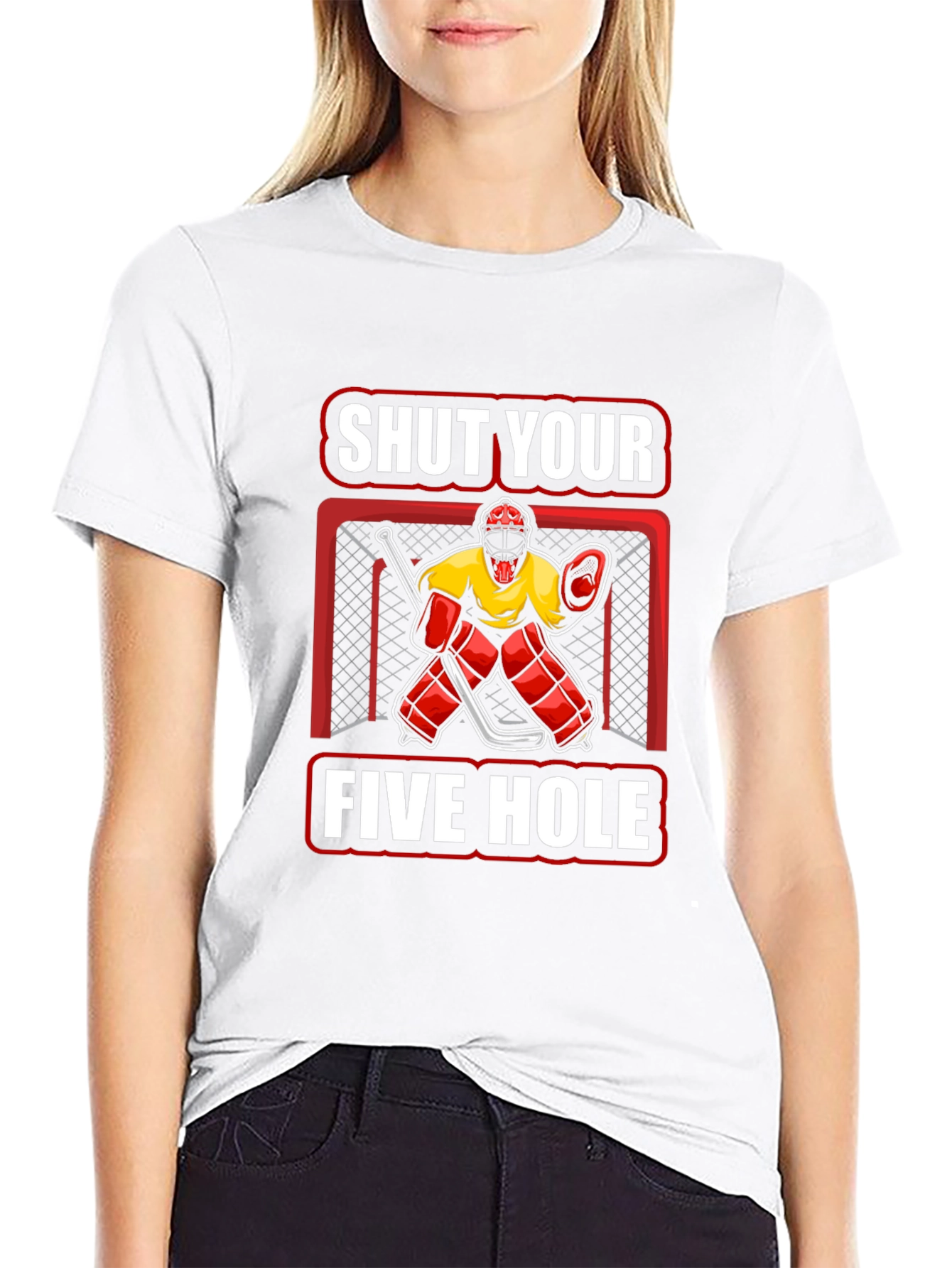 Shut Your Five Hole Hockey T-Shirt