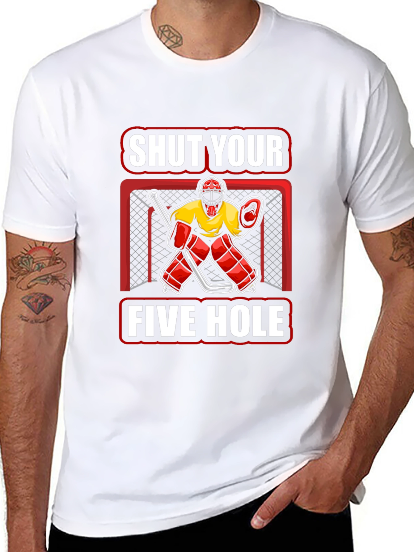 Shut Your Five Hole Hockey T-Shirt