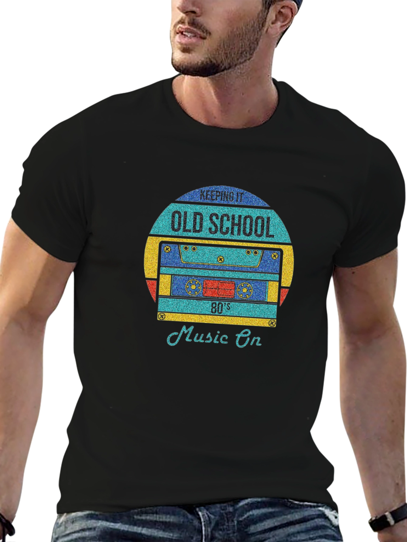 Retro 80s Cassette Tape Graphic T-Shirt