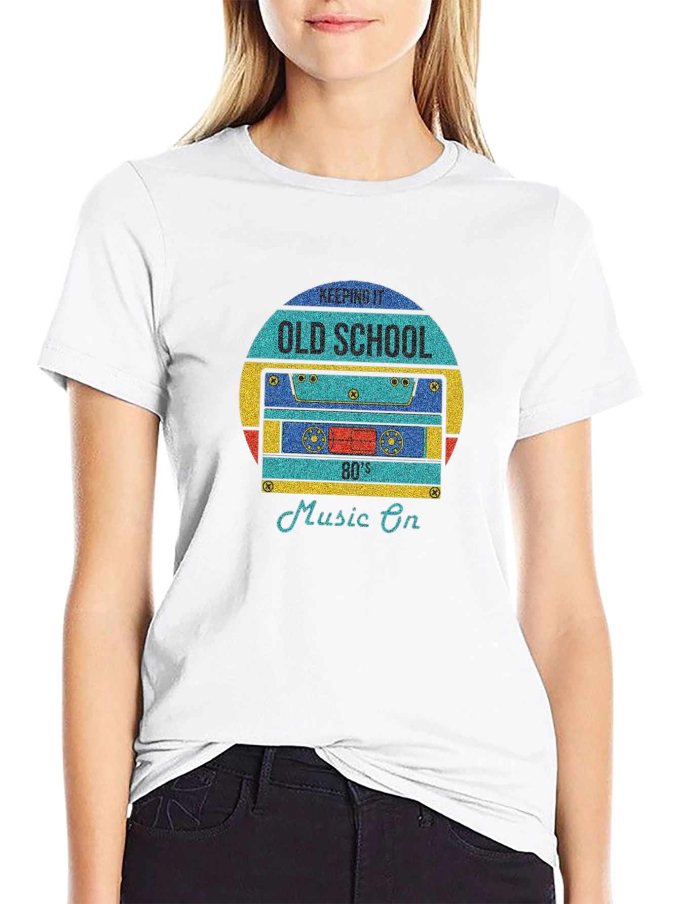 Retro 80s Cassette Tape Graphic T-Shirt